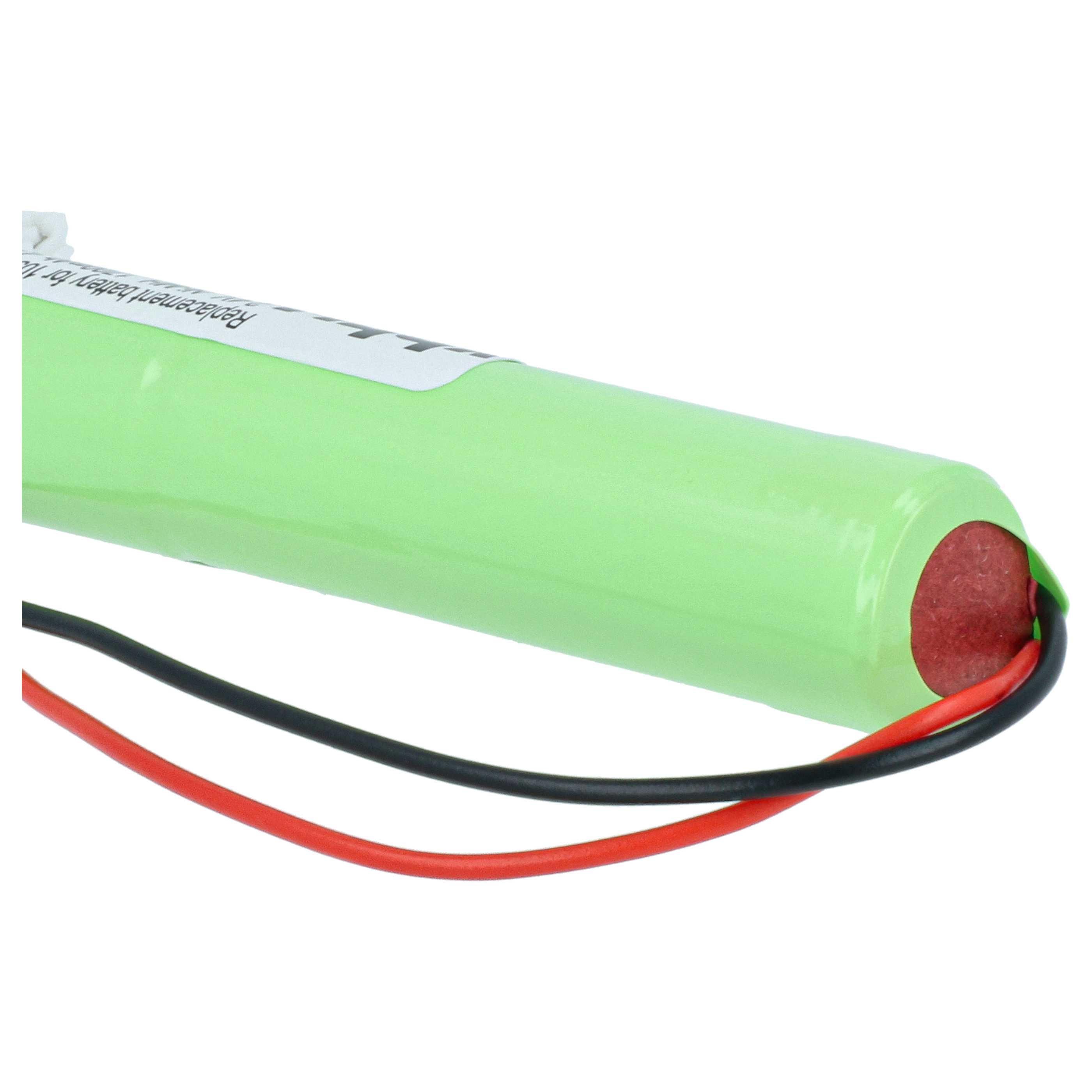 Emergency Light Battery replaces Kaufel 105BAT091 (Ni-Cd), 105BAT097 - 1700 mAh 2.4 V NiMH + cable