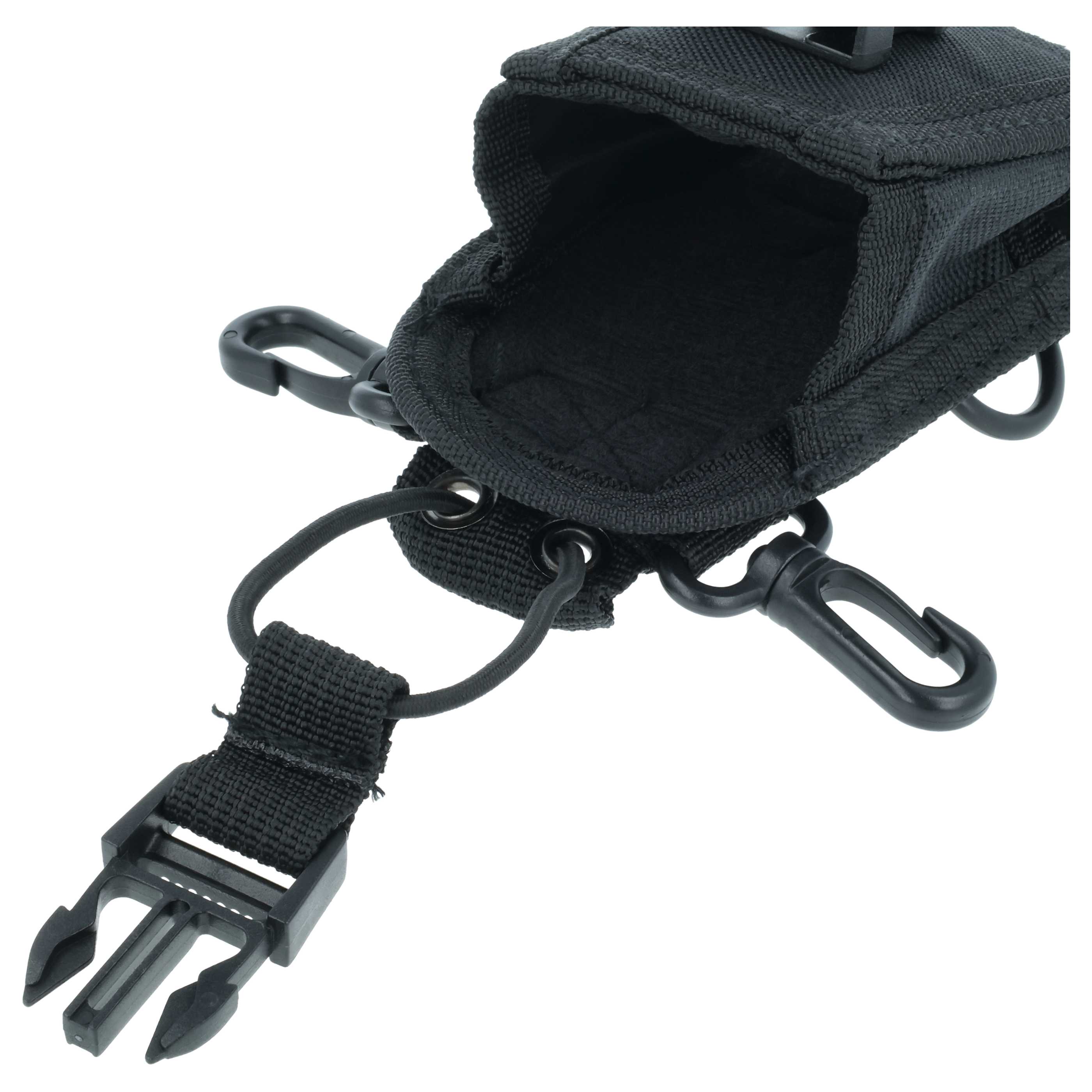 Case Type MSC-20B suitable for various Two Way Radios - 75 x 65 x 120 mm, Black