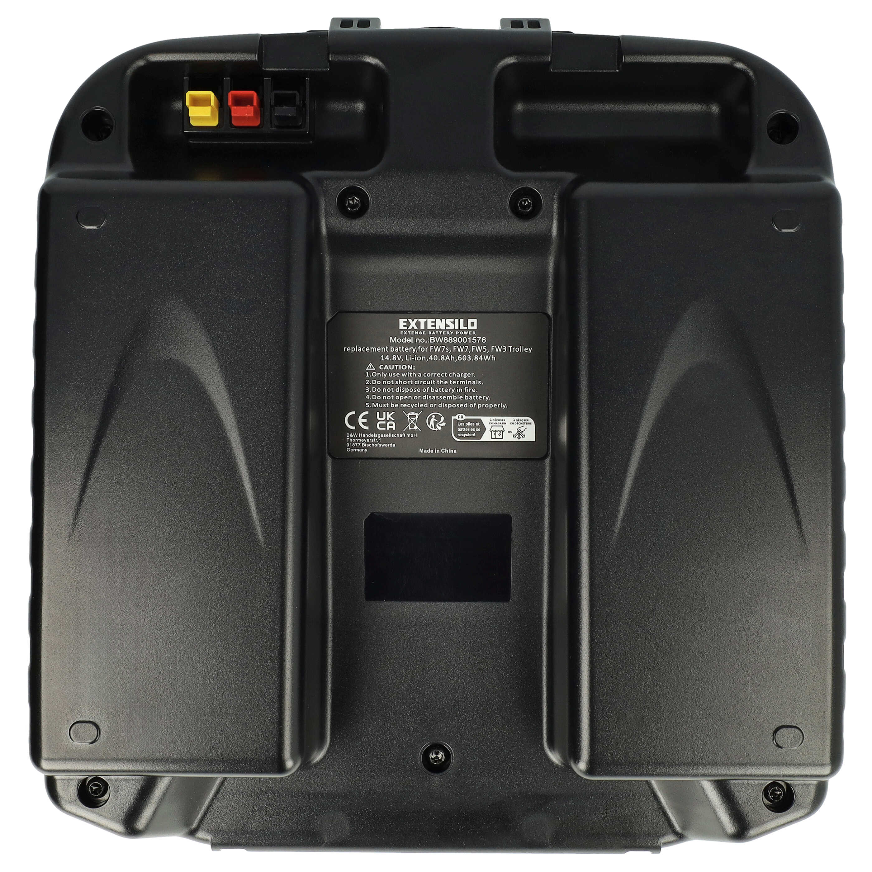 Batteria per portamazze elettrico sostituisce PowaKaddy PK3583, 4S8P - 40800mAh 14,8V Li-Ion caricatore