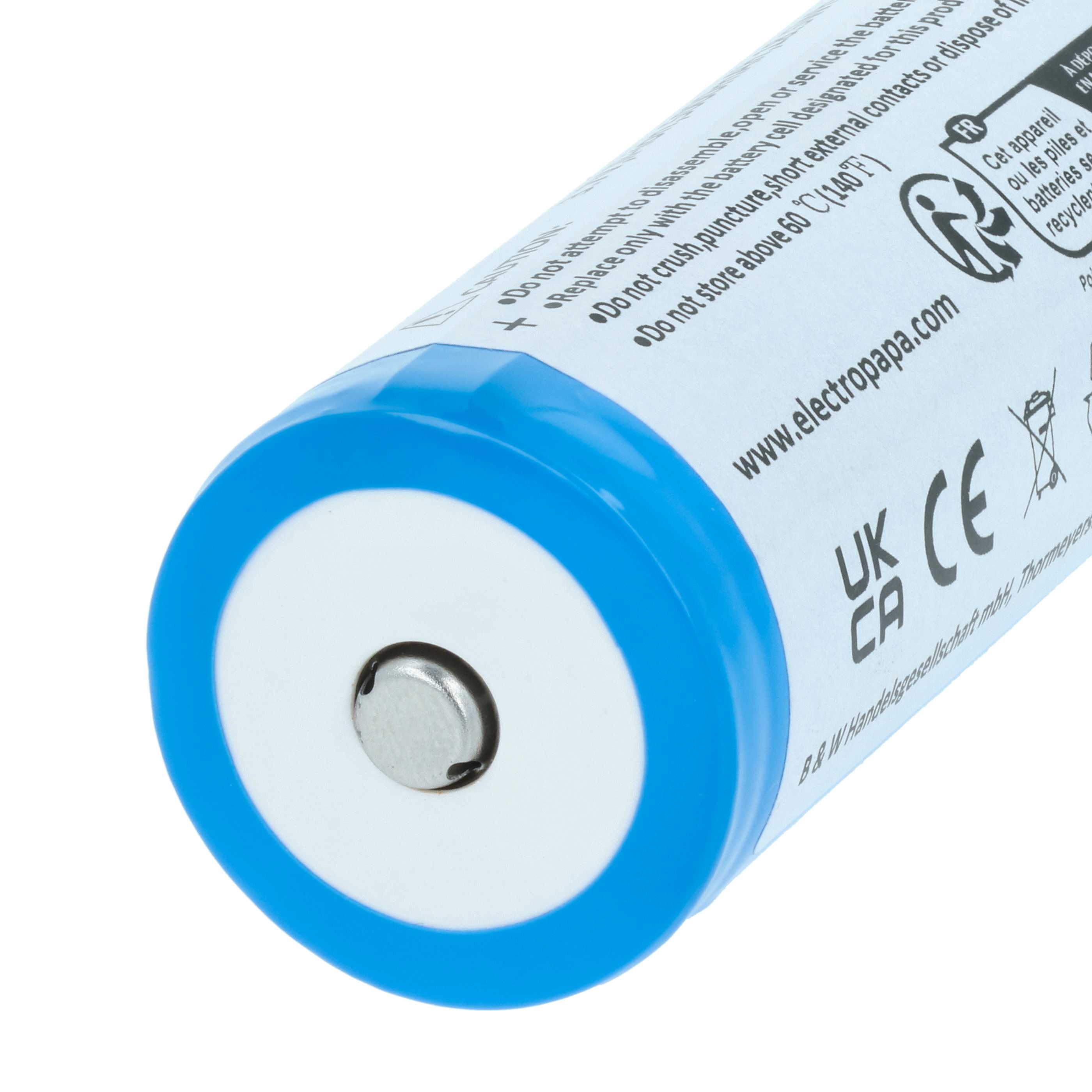 Torch - 3x Battery replaces Ledlenser 501002, 04058205009263, 26650 - 5 Ah 3.7 V Li-Ion