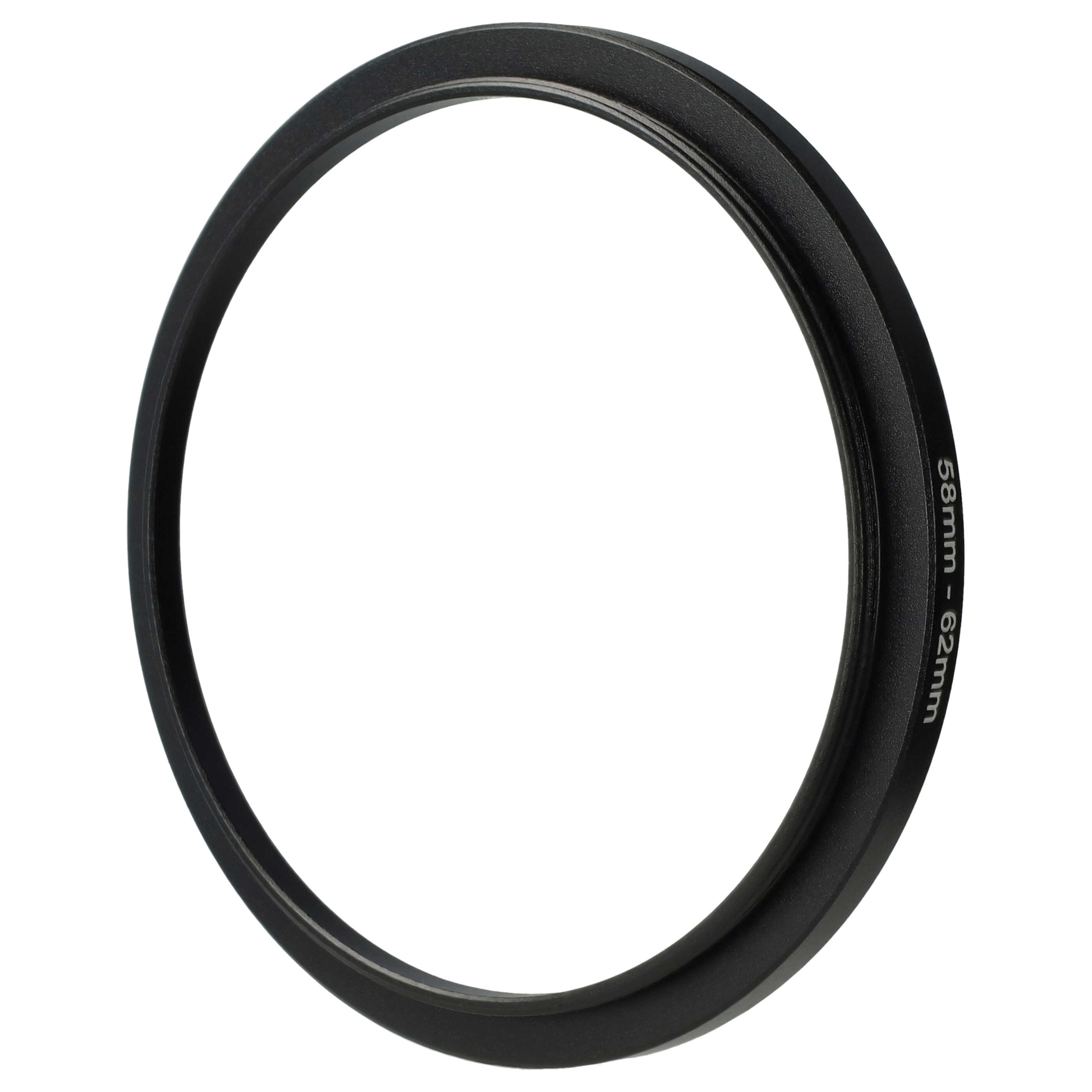 Step-Up-Ring Adapter 58 mm auf 62 mm passend für diverse Kamera-Objektive - Filteradapter