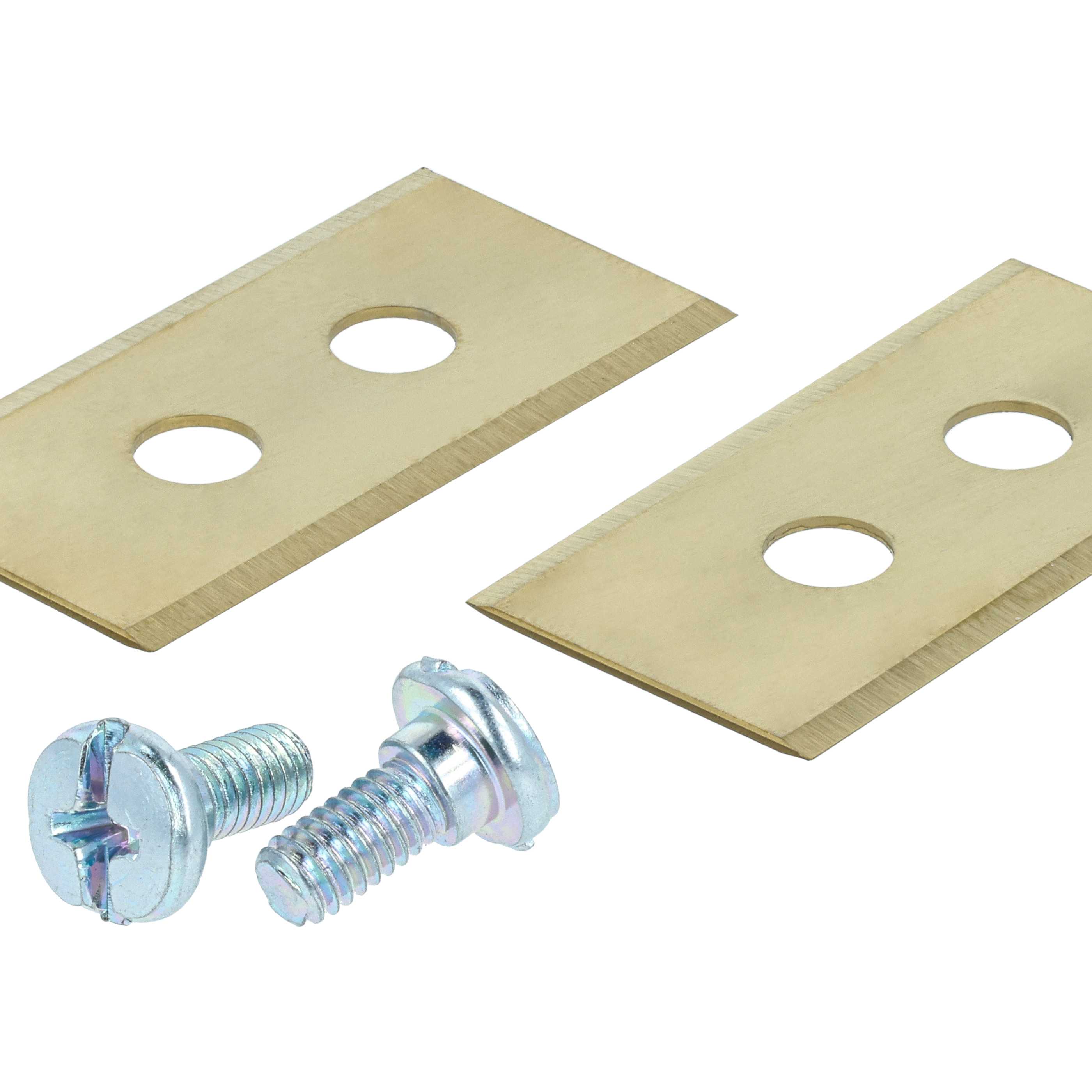 24x Lama per tagliaerba Mammotion LUBA - oro / argento, acciaio (rivestito in titanio)