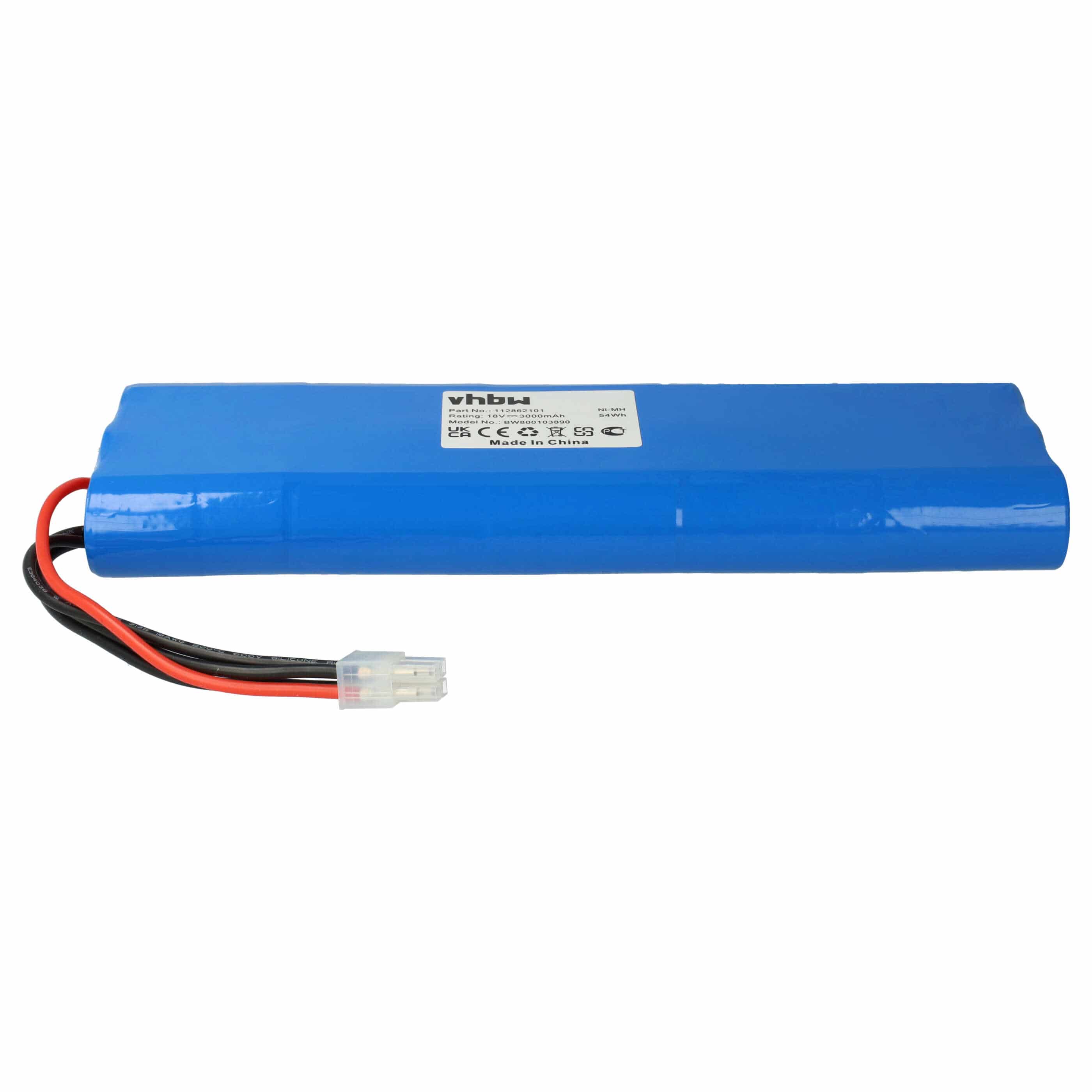 Batería reemplaza Elektrolux 2192110-02 para robot doméstico Elektrolux - 3000 mAh 18 V NiMH azul