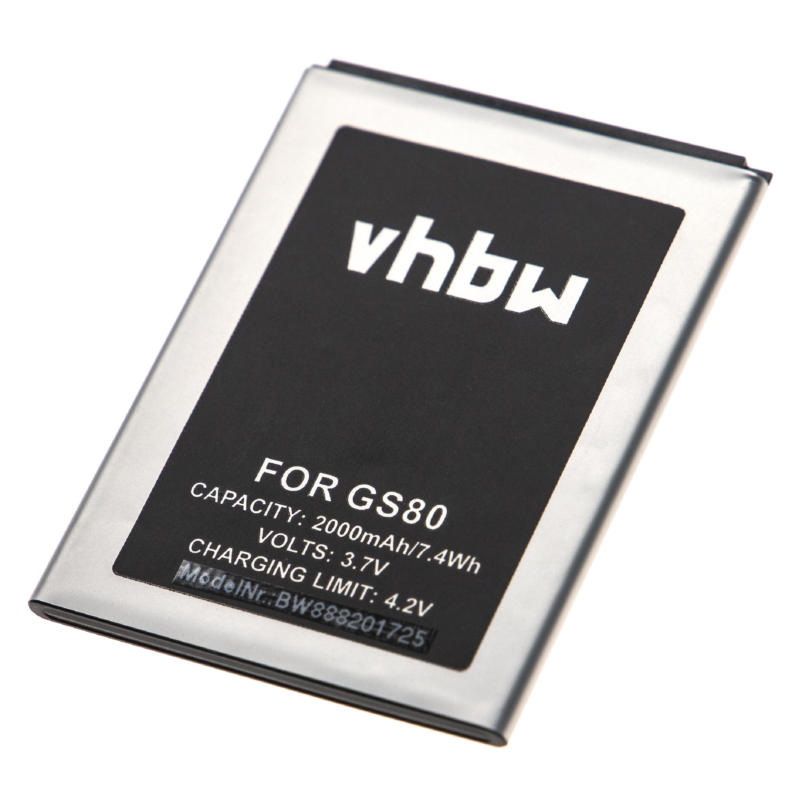 Batteria sostituisce Gigaset V30145-K1310-X469 per cellulare Gigaset - 2000mAh 3,7V Li-Ion