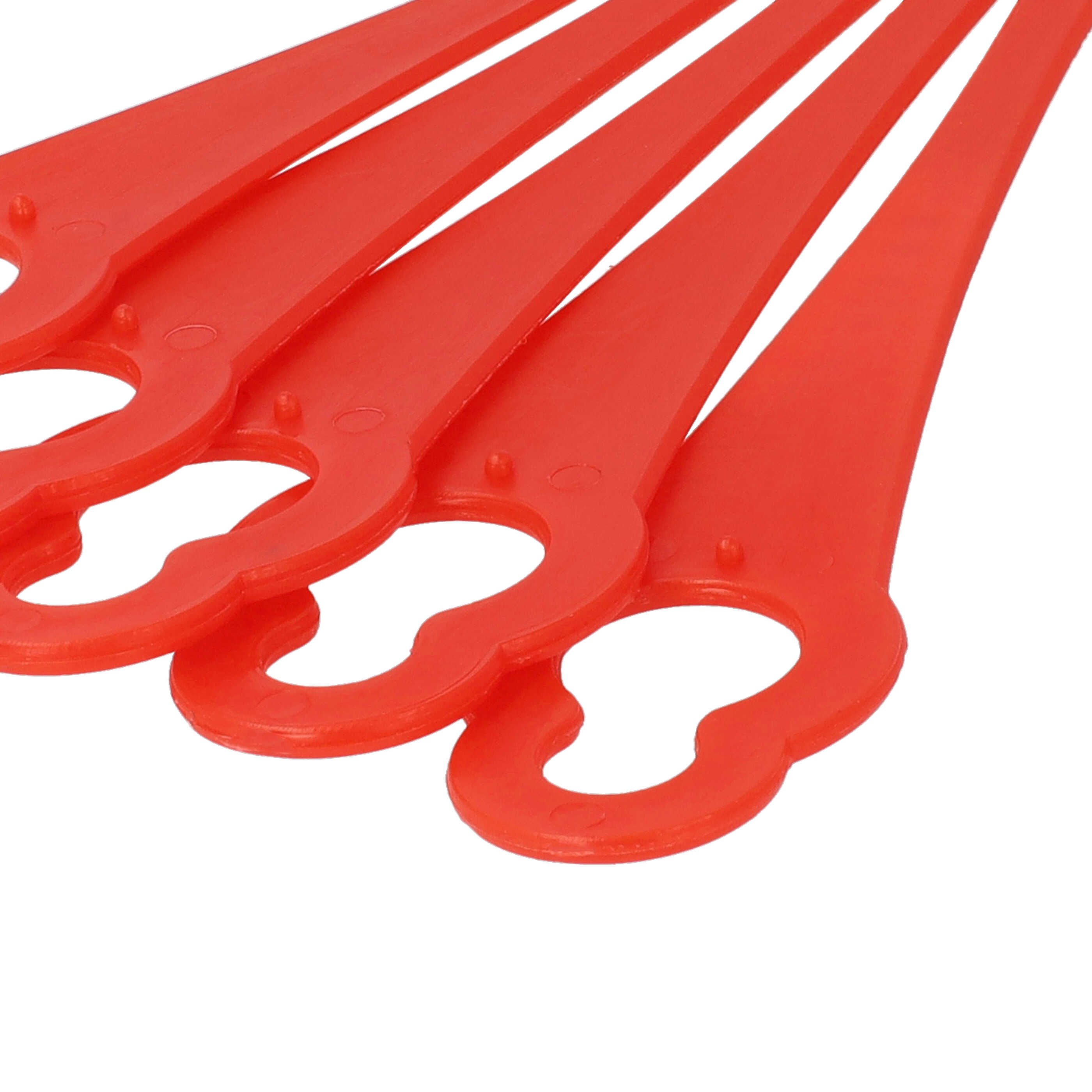 10x Exchange Blade replaces ALM BQ026 for Cordless Strimmer etc. - nylon / plastic, red