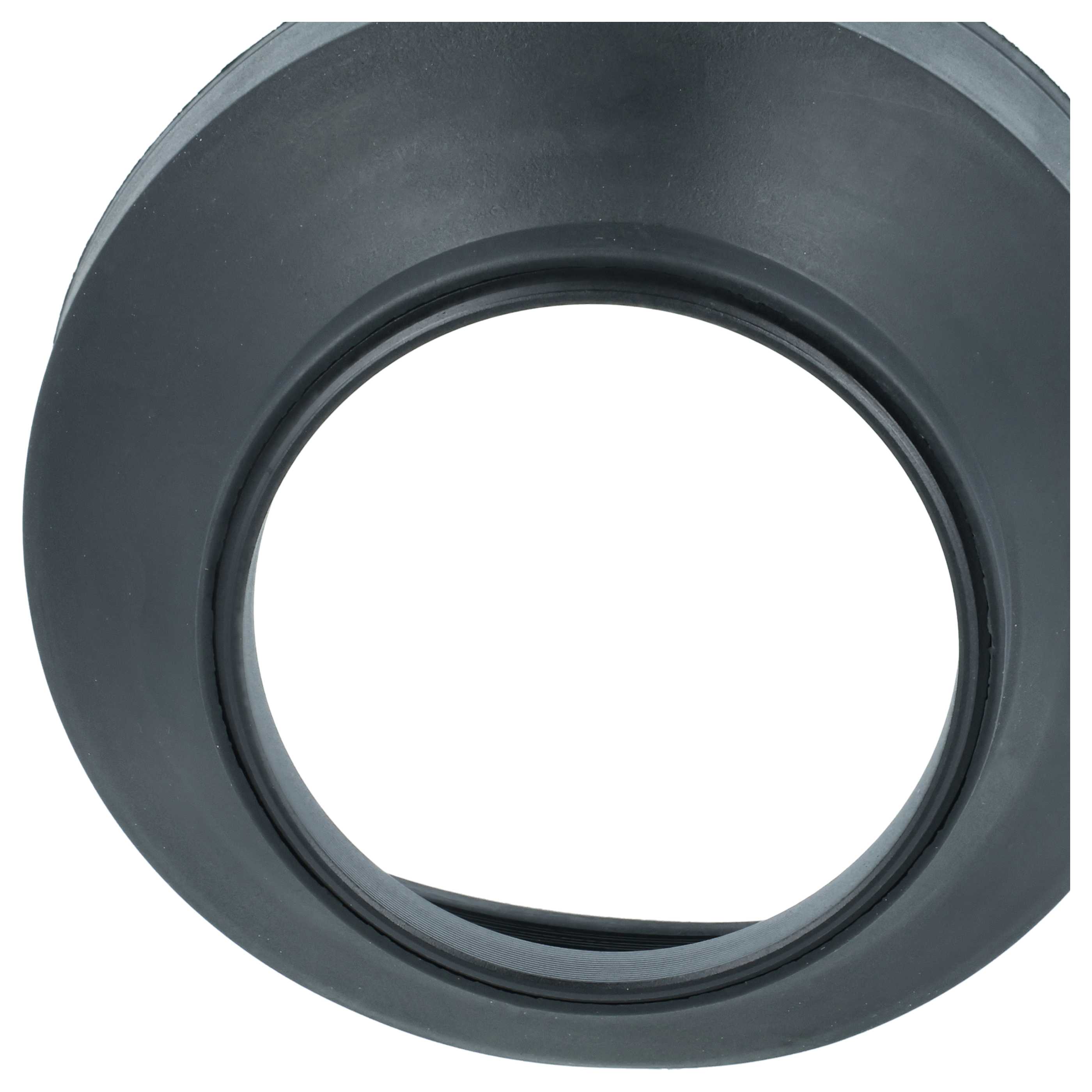 Lens Hood suitable for Lens with 62 mm Diameter, rubber, black