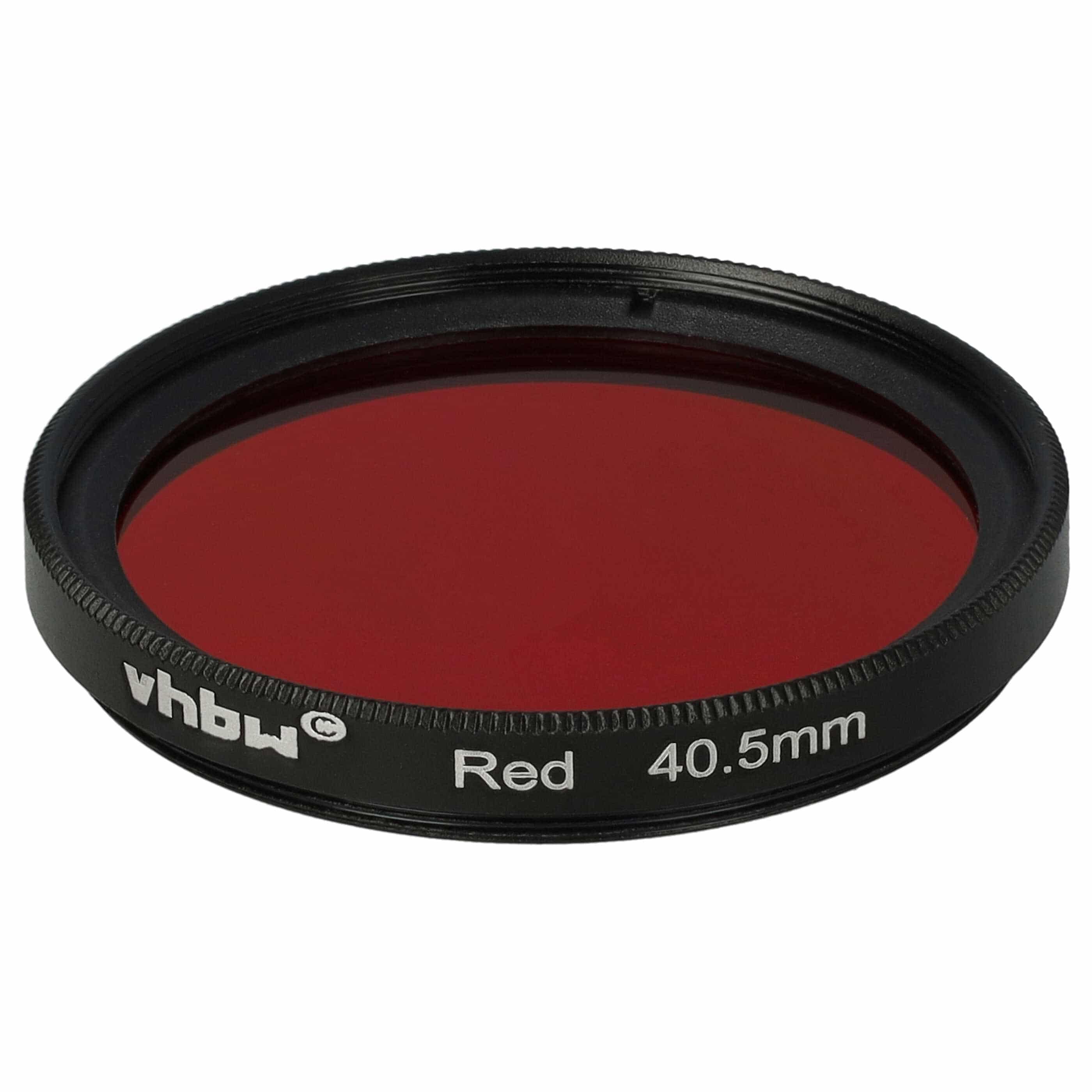 Filtr fotograficzny na obiektywy z gwintem 40,5 mm - filtr czerwony
