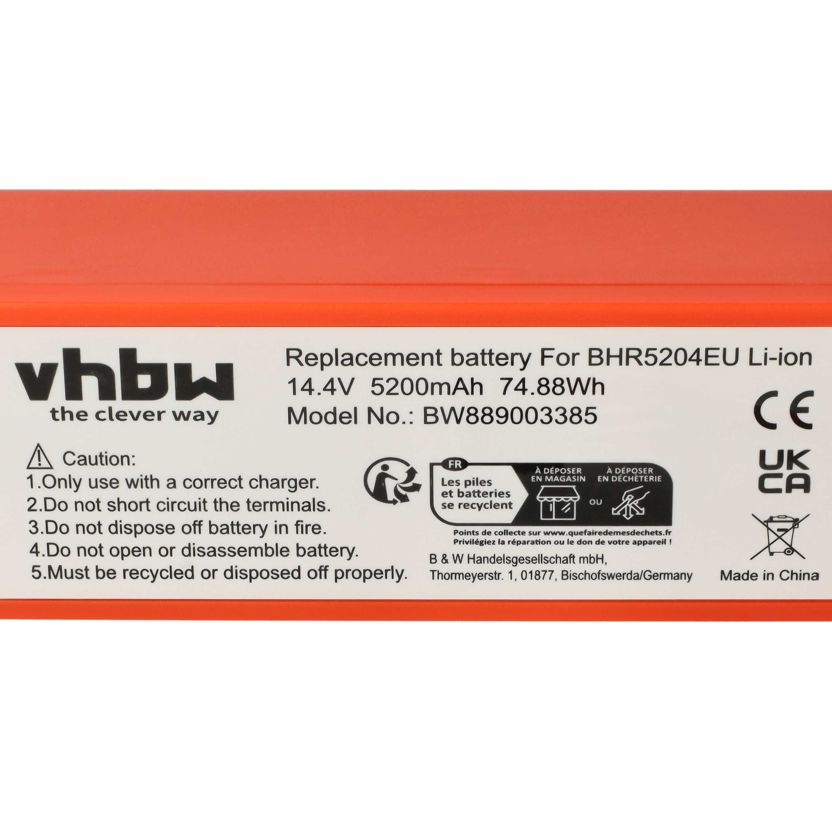 Akku als Ersatz für Xiaomi BYD D099-4S2P, 4INR19/66-2, 260S-INR-MH1-4S1P für Xiaomi - 5200mAh 14,4V Li-Ion