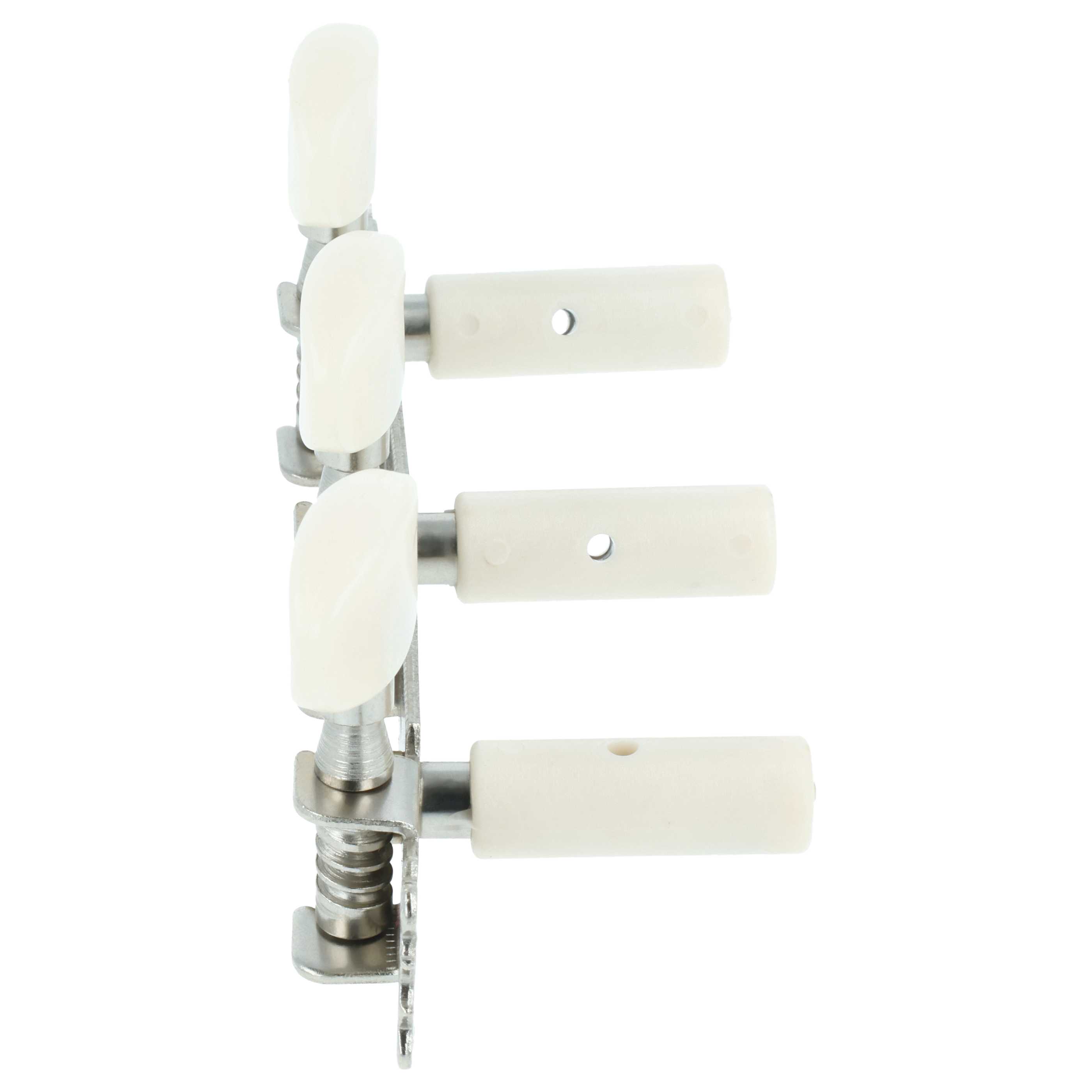 Chiavi meccaniche di accordatura per chitarra classica - spaziatura 10 mm, argento / avorio