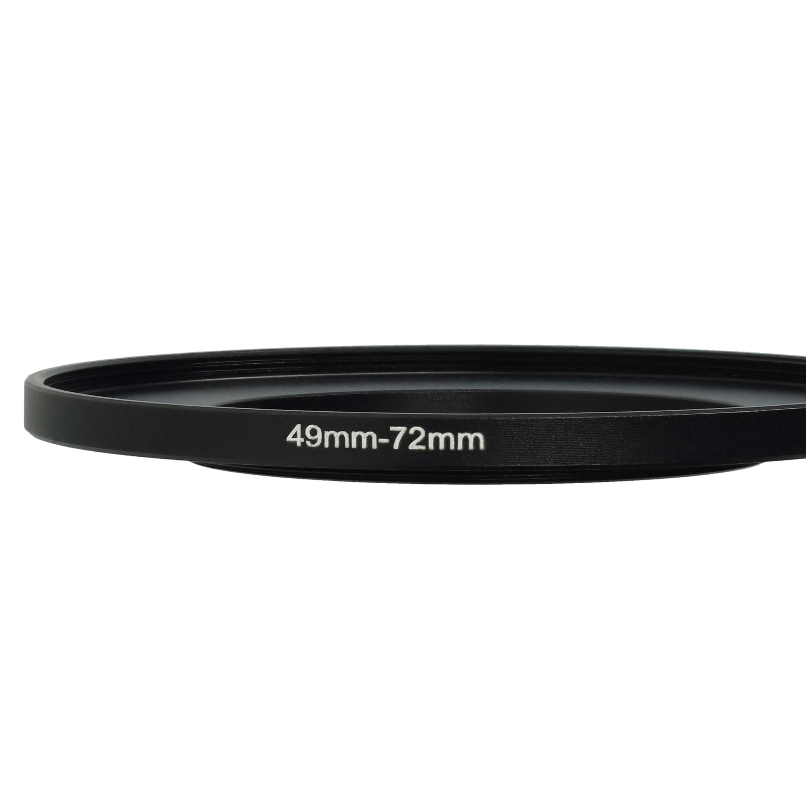 Bague Step-up 49 mm vers 72 mm pour divers objectifs d'appareil photo - Adaptateur filtre