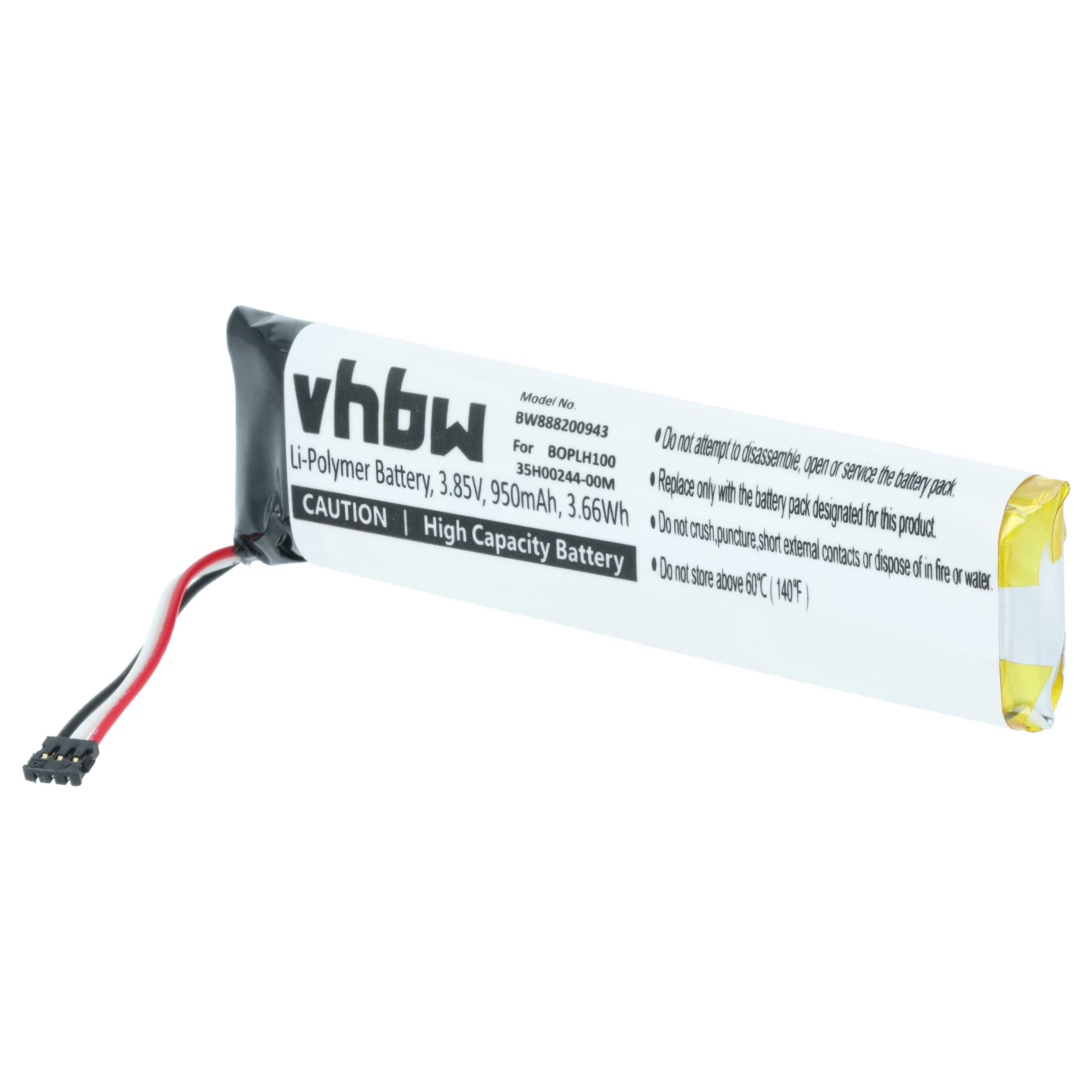 VR-Gerät-Akku als Ersatz für HTC 35H00244-00M, BOPLH100 für HTC - 950mAh 3,85V Li-Polymer