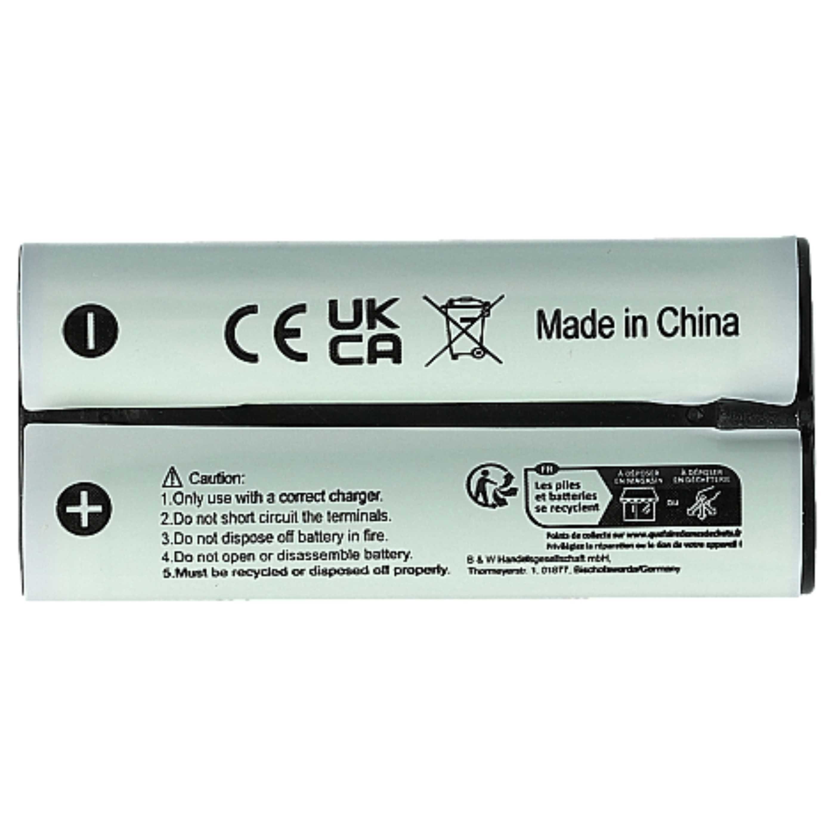 Dictaphone 3x Battery replaces Olympus BR403, BR402 - 800 mAh 2.4 V NiMH