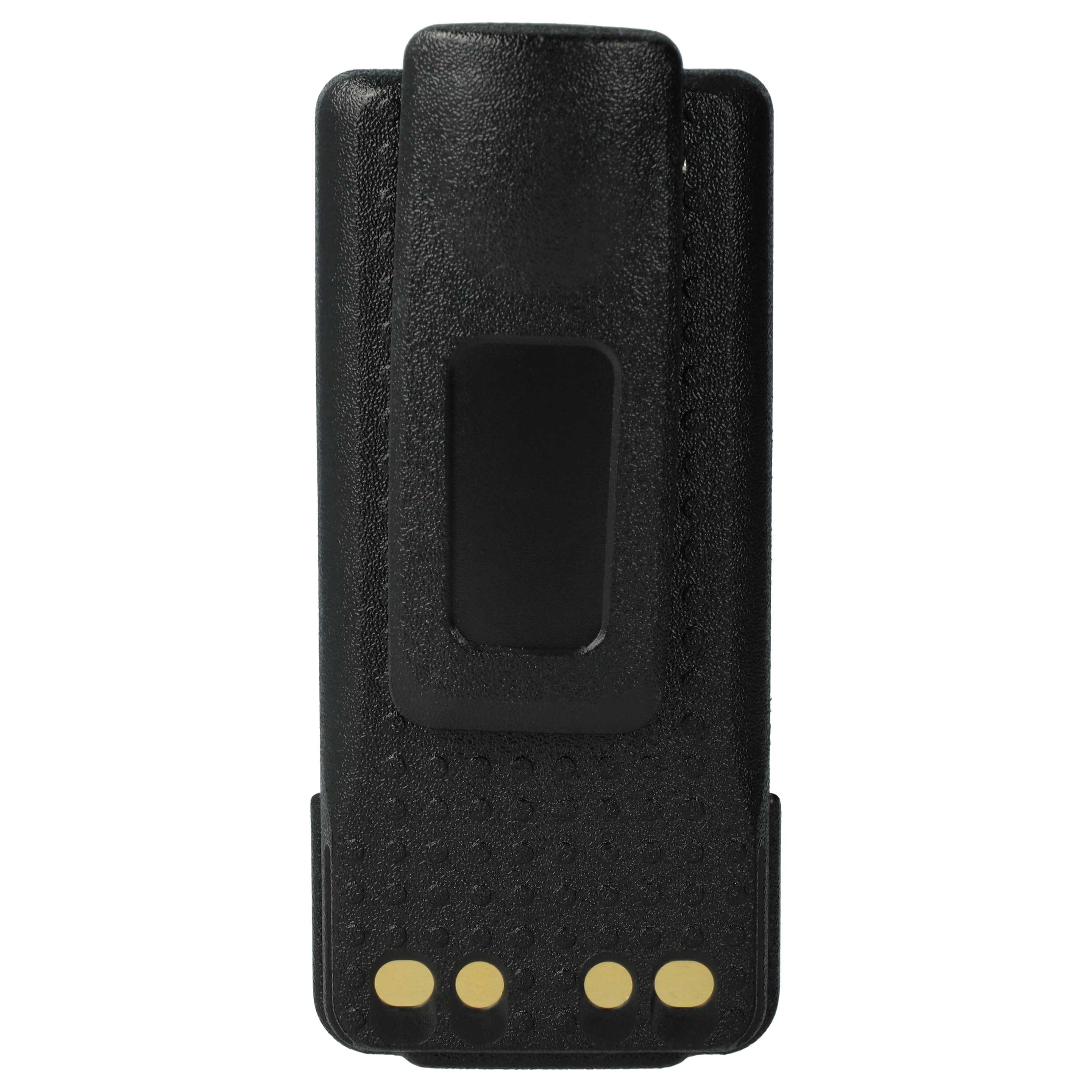 Radio 5x Battery replaces Motorola PMNN4406BR, PMNN4406, PMNN4409 - 2200 mAh 7.4 V Li-Ion + Belt Clip