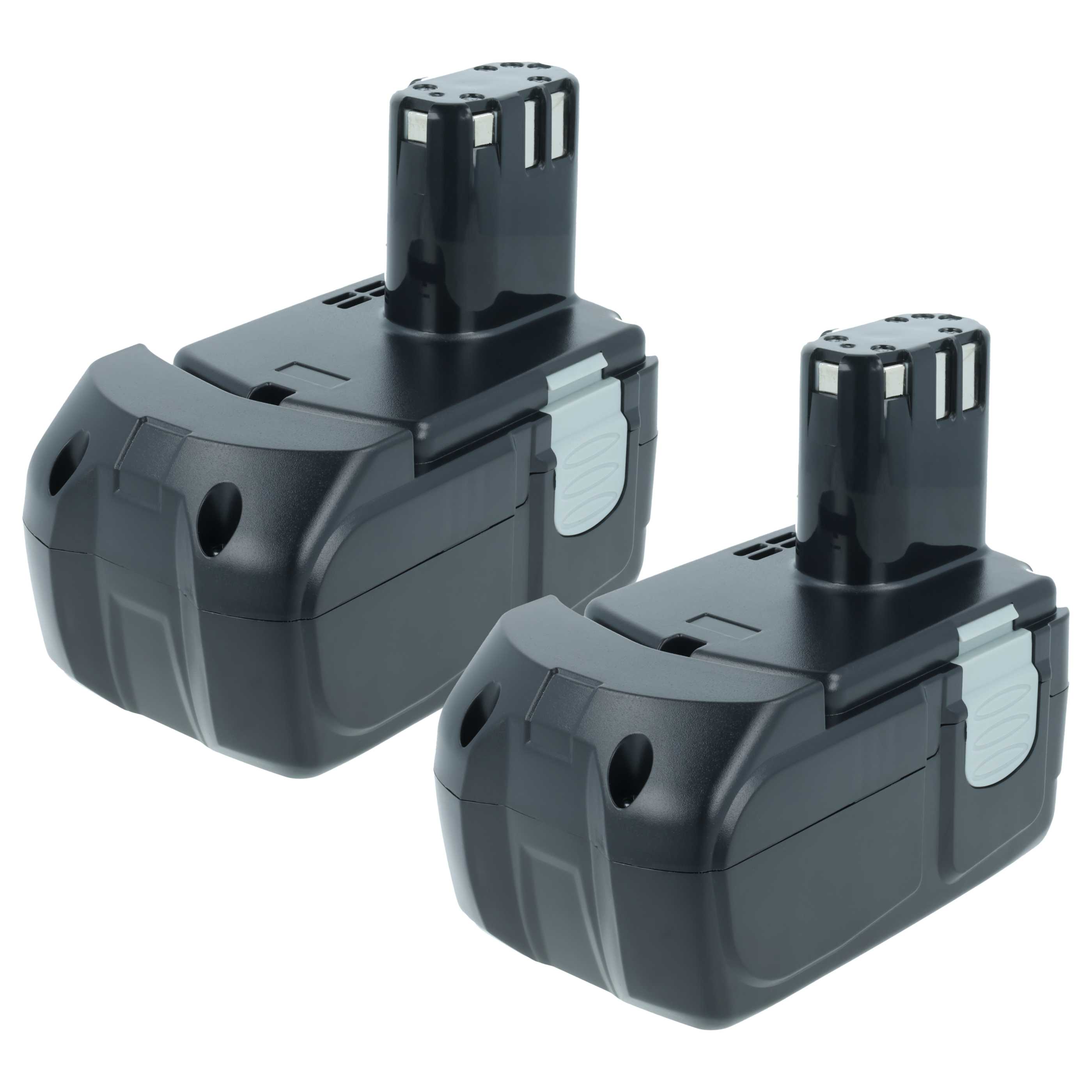 2x Batteria sostituisce Hitachi BCC 1815, BCH 1820, EB 1814SL, EB 1812S per attrezzo - 1,5Ah 18V NiMH