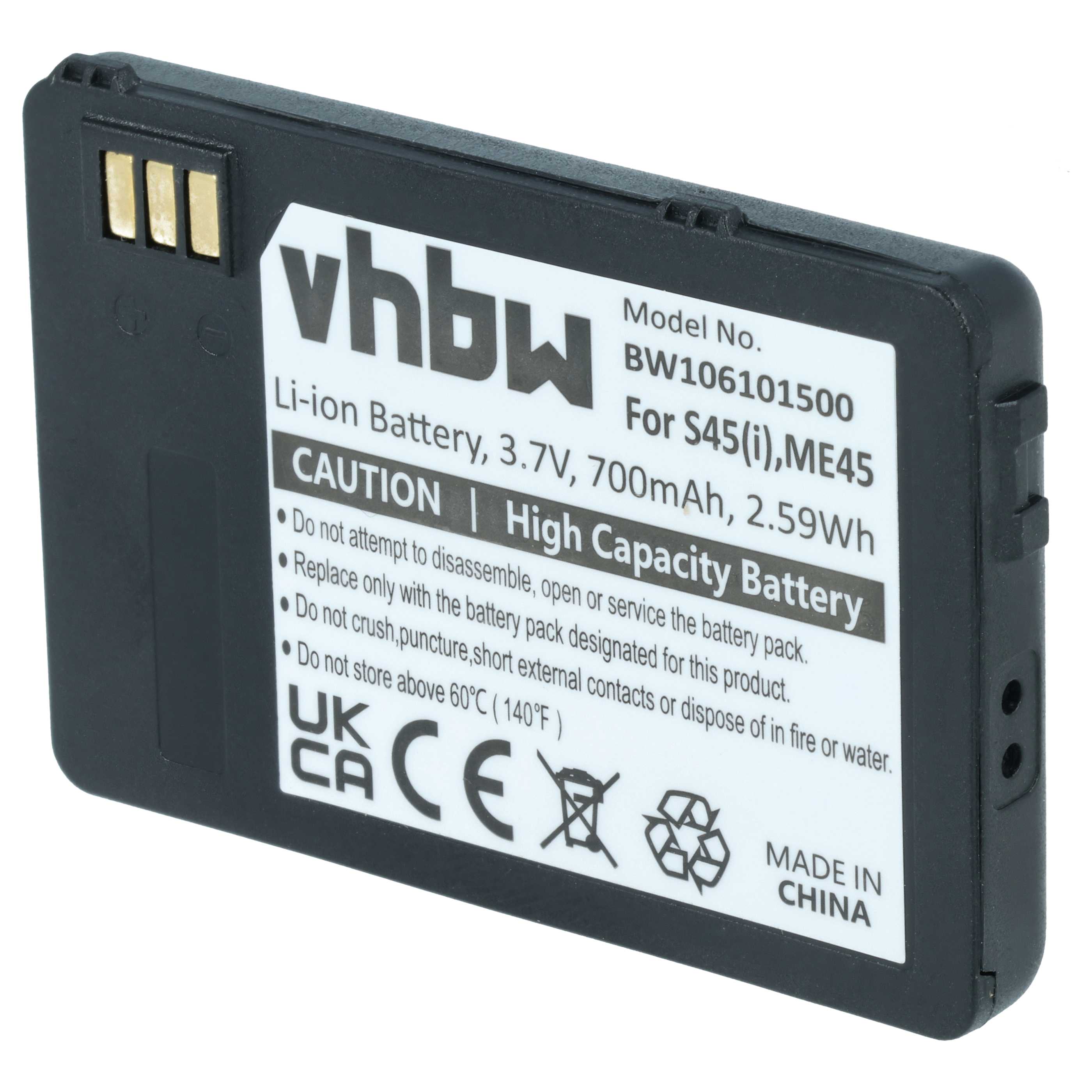 Akumulator do telefonu smartfona zamiennik Siemens 30148-K1310-X185-1 - 700 mAh 3,7 V Li-Ion