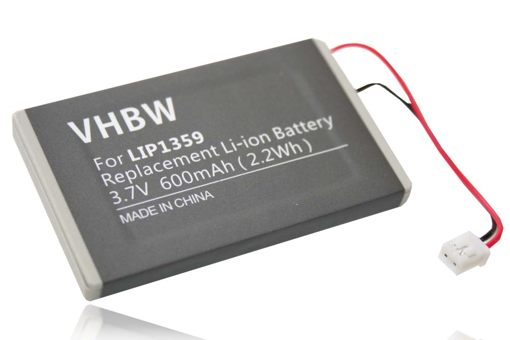 Batería reemplaza Sony Lip1359, Lip1859, Lip1472 para consola Sony - 600 mAh 3,7 V Li-Ion