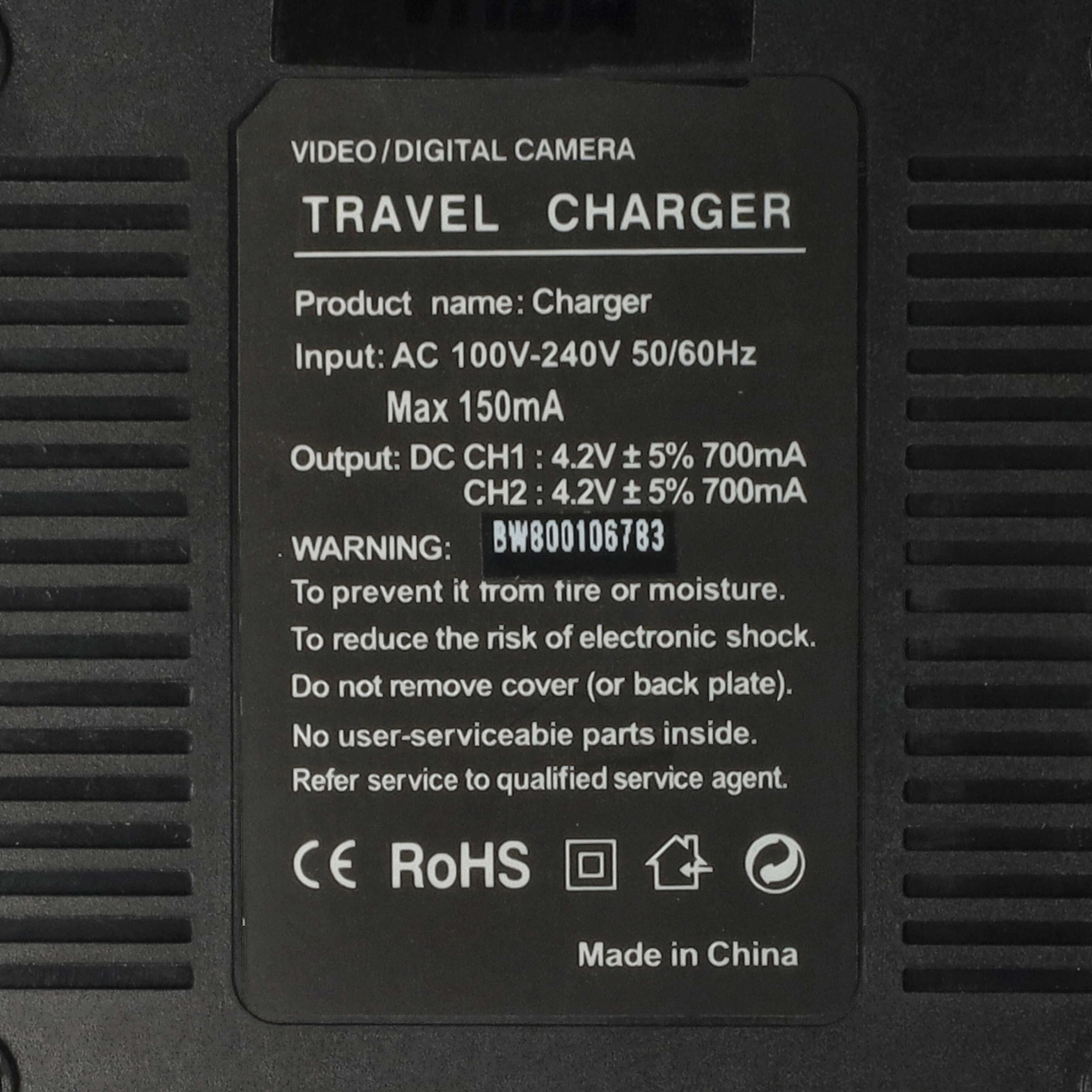 Battery Charger suitable for Belkin Digital Camera - 0.5 / 0.9 A, 4.2/8.4 V