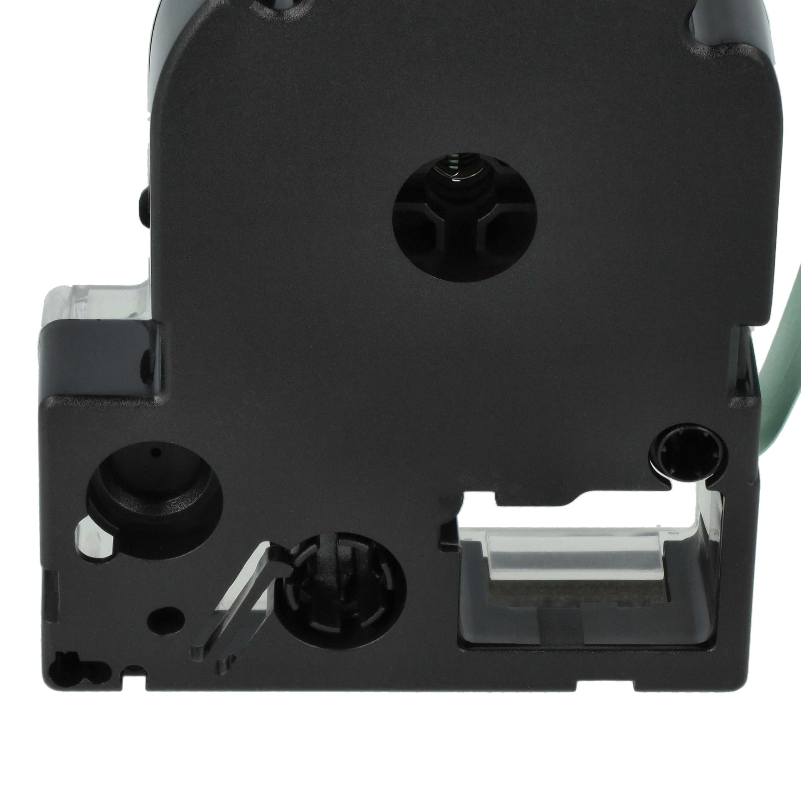 Label Tape replaces Epson LC-4GBP - 12 mm Black to Green
