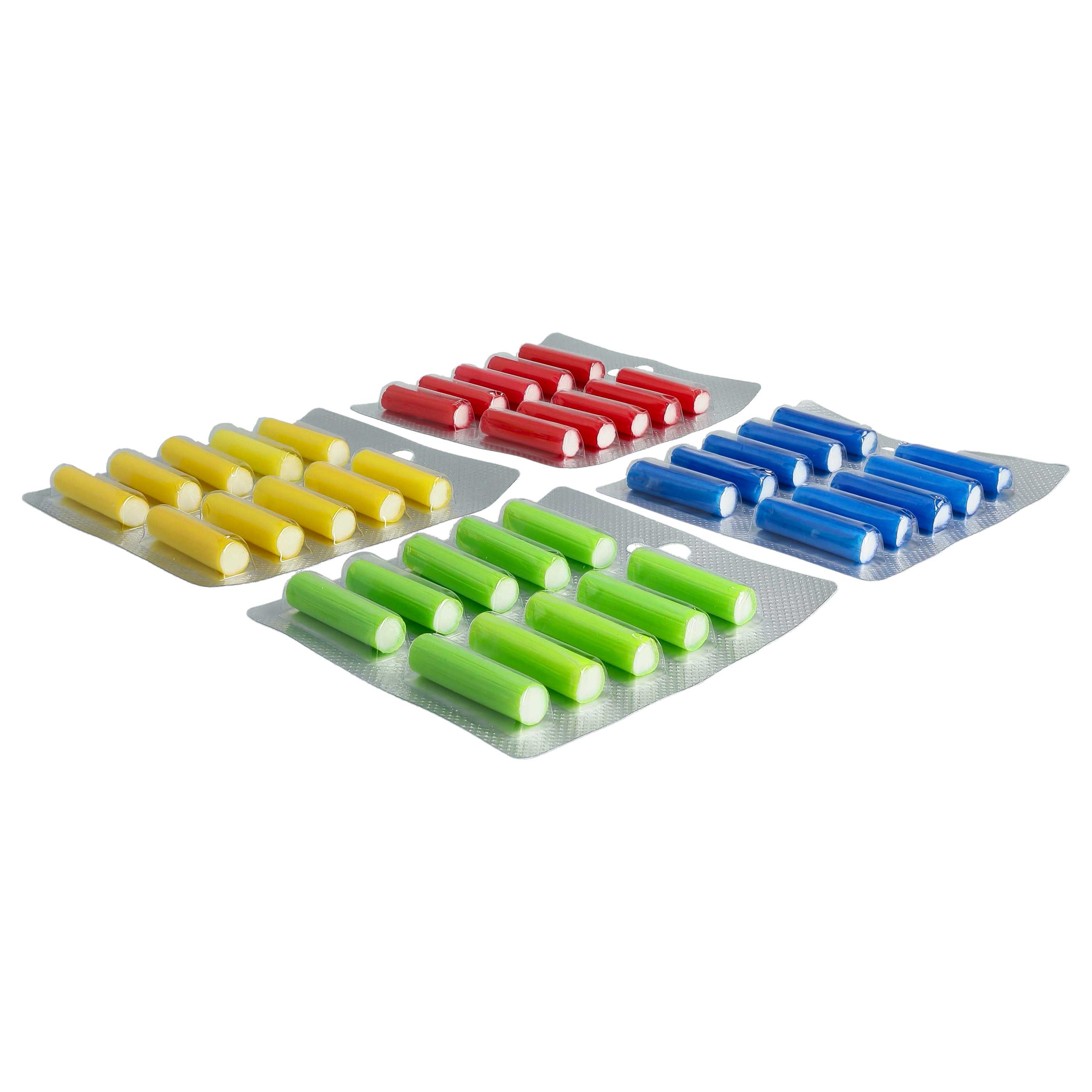 40x Air Freshener Sticks suitable for various Vacuum Cleaners with Bag - forest, roses, ocean, lemon