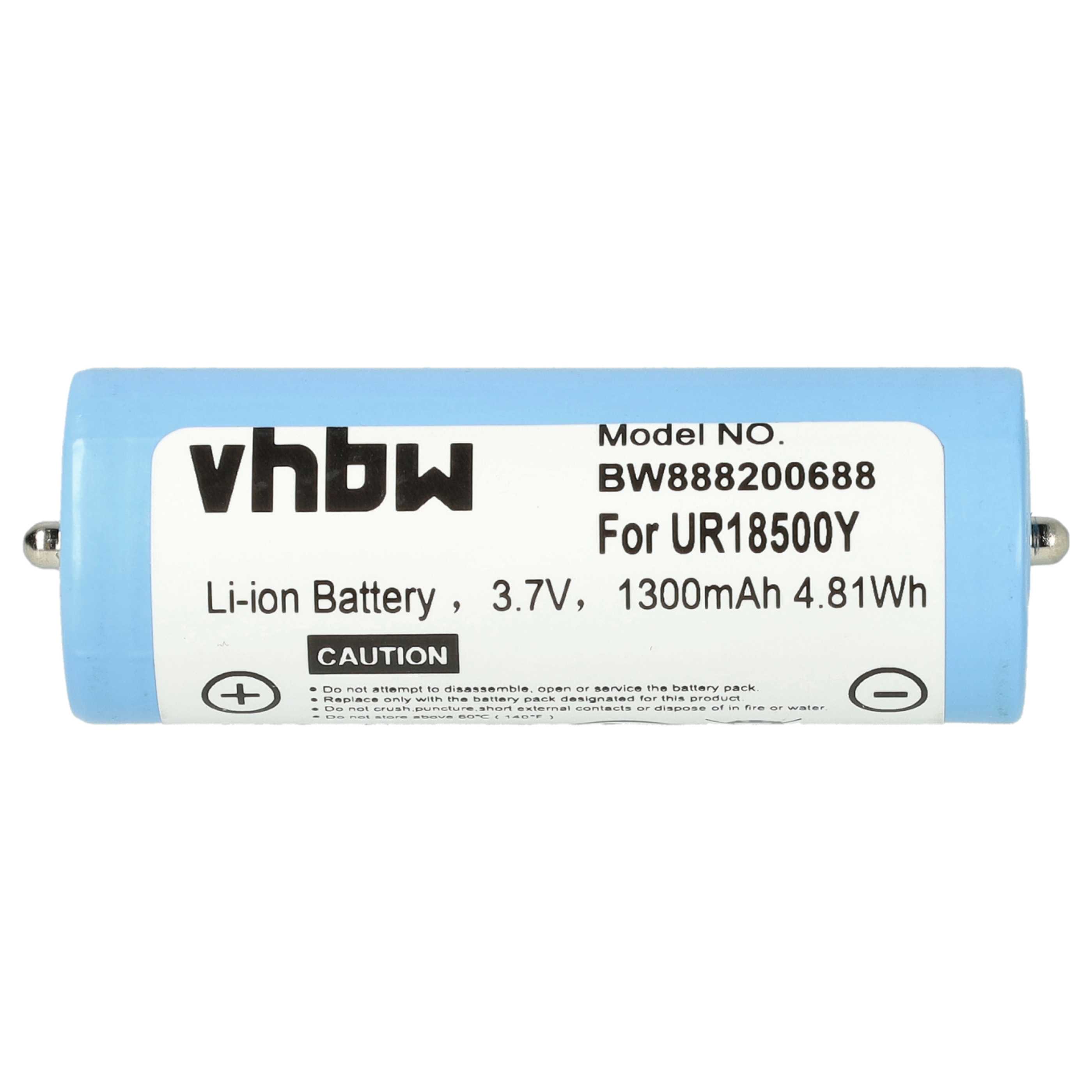 Batteries (2x pièces) remplace Braun 81377206, 67030925 pour rasoir électrique - 1300mAh 3,7V Li-ion