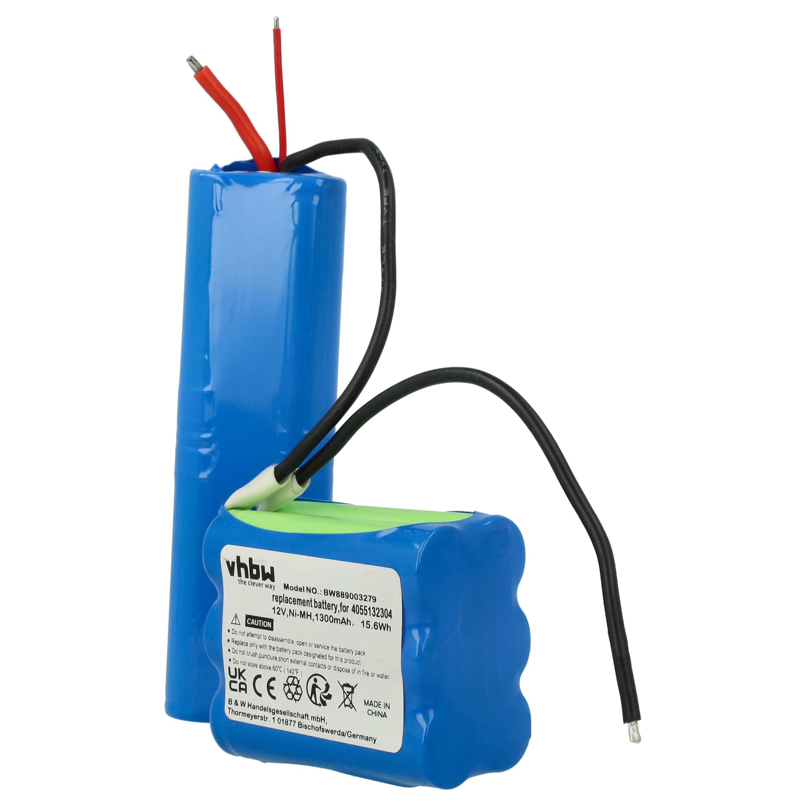 Battery replaces AEG 4055132304 for Electrolux etc. 1300mAh, 12V, NiMH