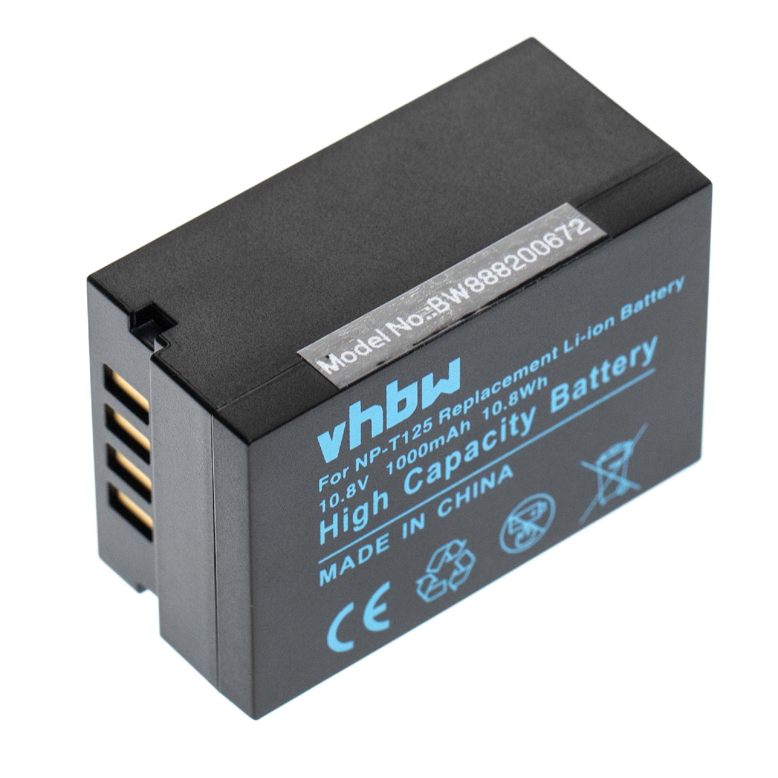 Batterie remplace Fuji / Fujifilm NP-T125 pour appareil photo - 1000mAh 10,8V Li-ion