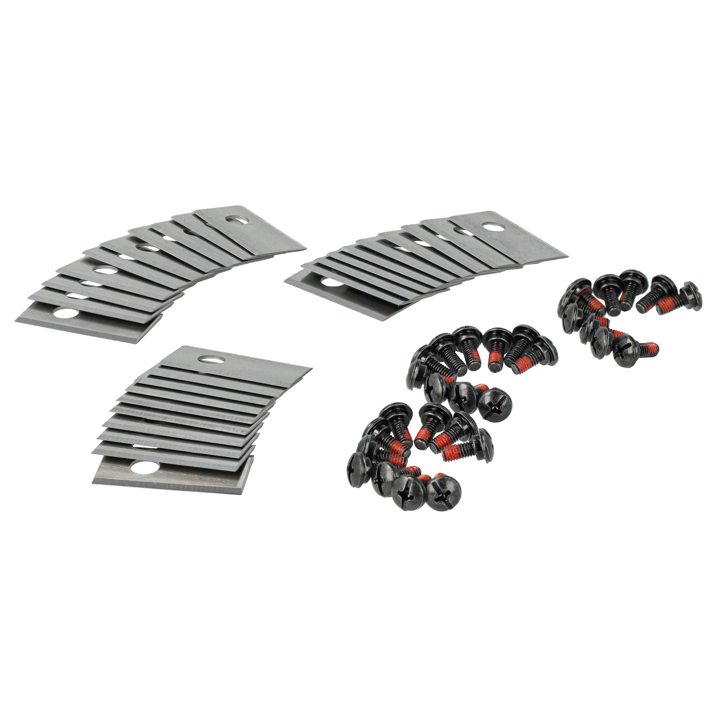 30x Exchange Blade replaces Kress KA0001, 6924328318552 for Cordless Lawnmower etc. - stainless steel, silver