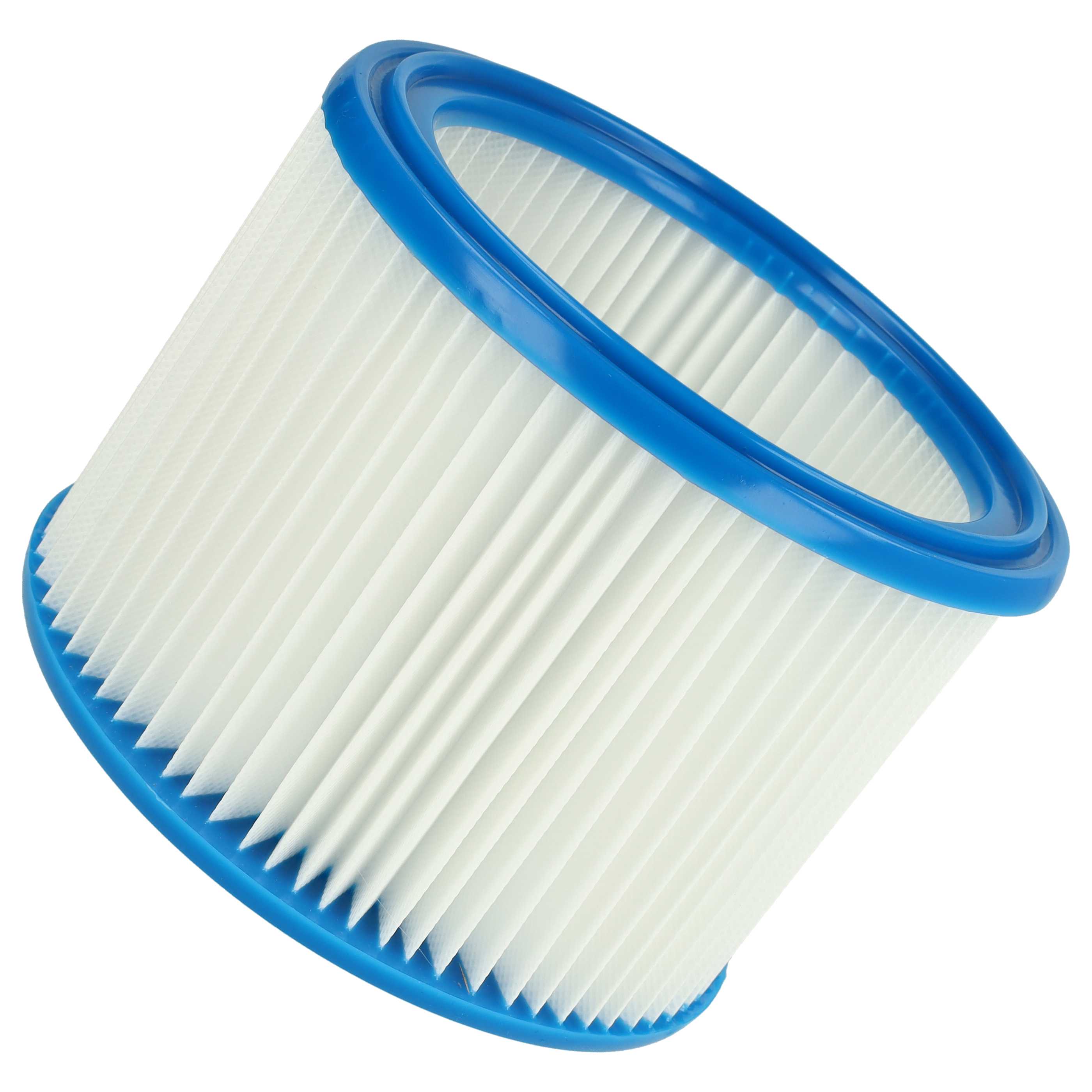 4x round filter replaces Bosch 2607432024 for Bosch Vacuum Cleaner, white / blue