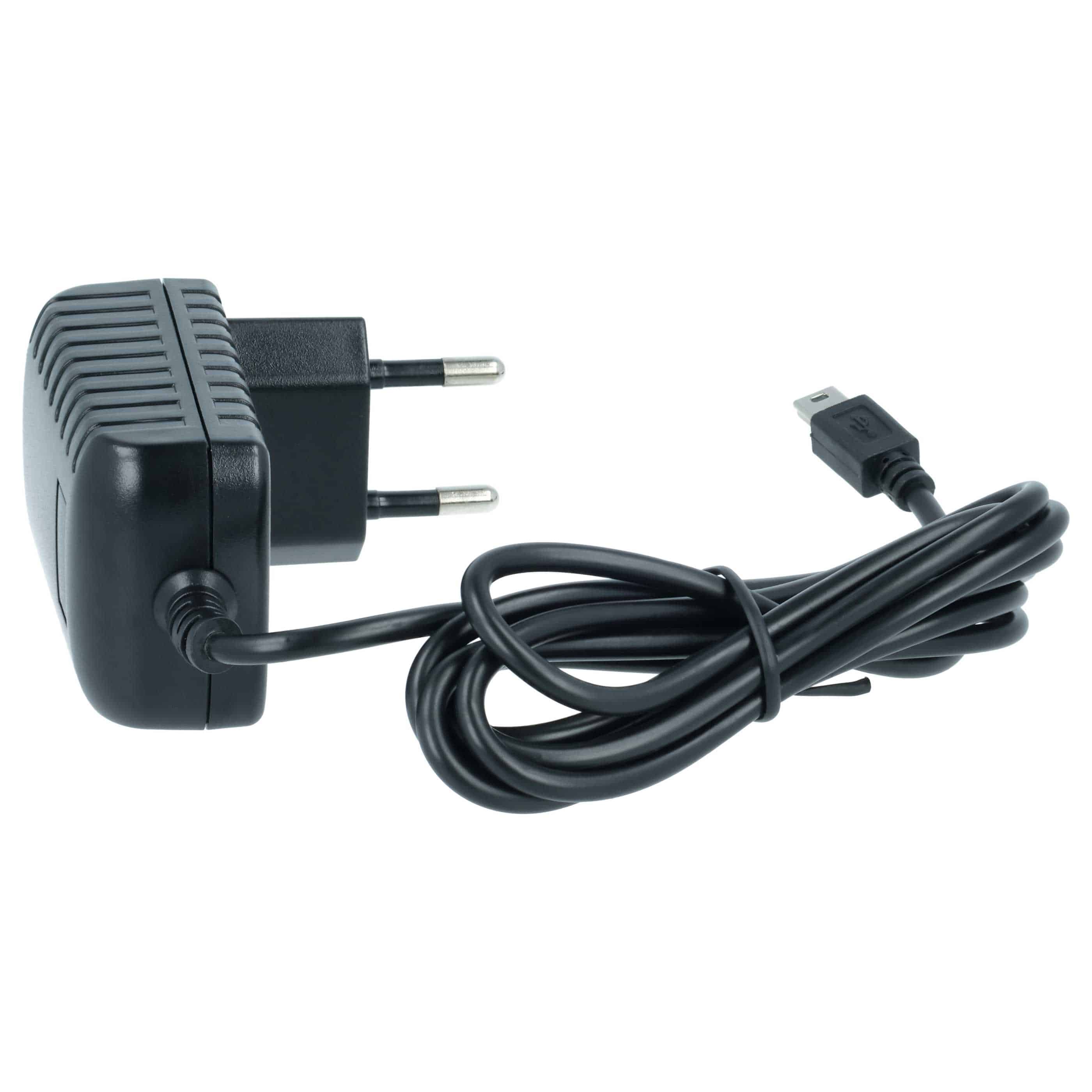 Mini USB Charger suitable for Mitac Mio, Asus, Creative, E-Ten Electric Devices etc. - 1.0 A / 5 V
