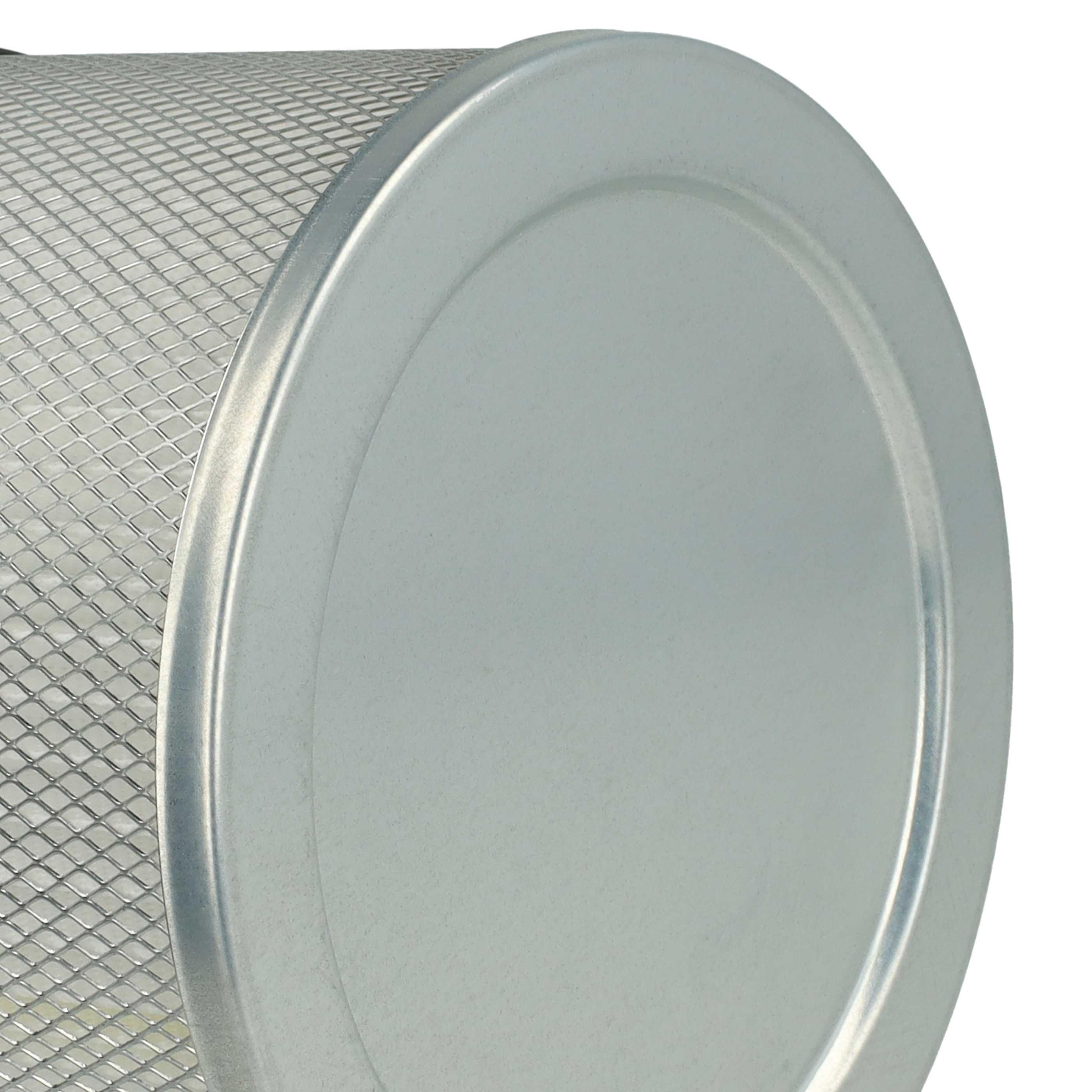4x Filtercartridge filter replaces ROWI 212010019 for Rowi Chimney Sweep Vacuum, white / silver