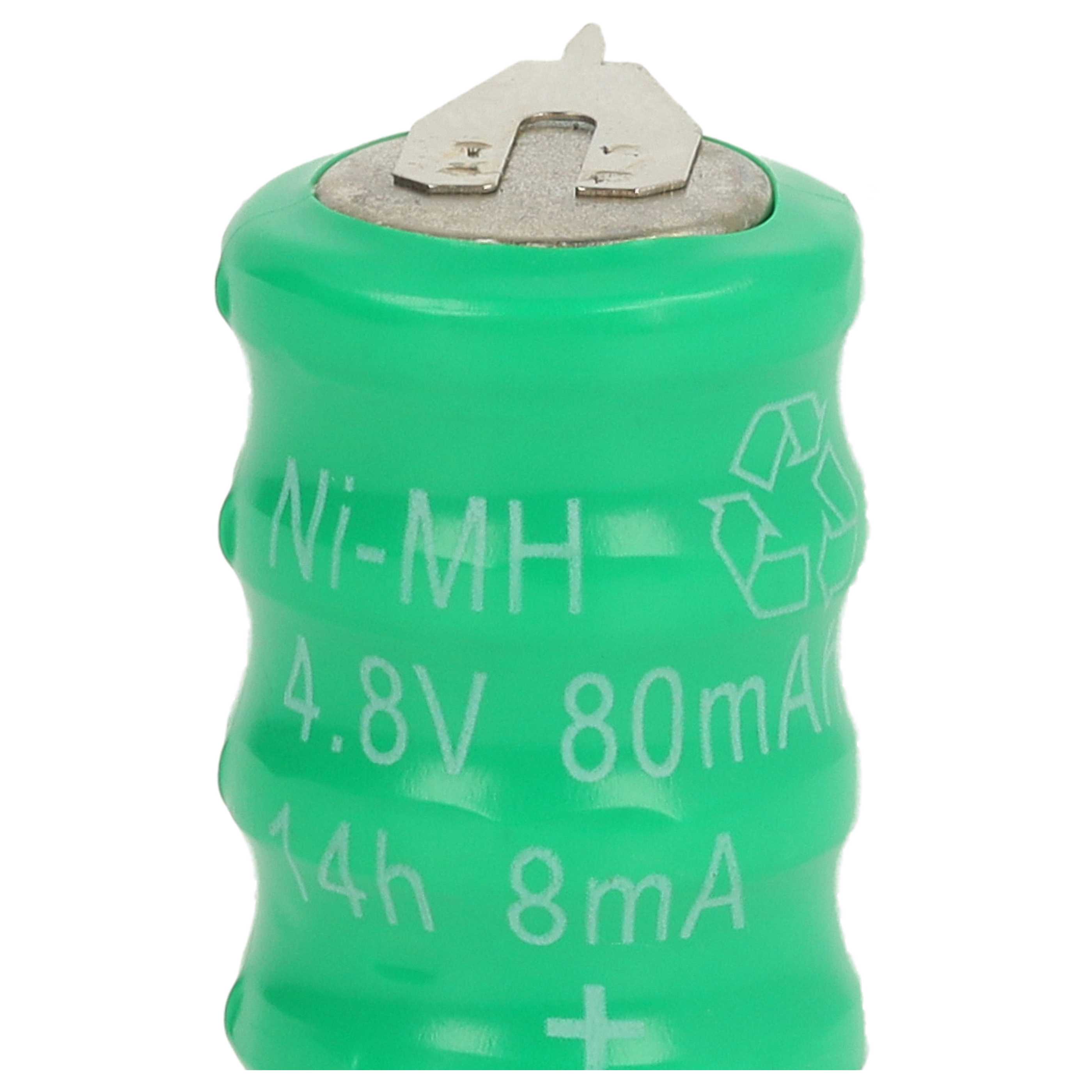 Batteria a bottone (4x cella) tipo V80H 2 pin per modellismo ecc. 