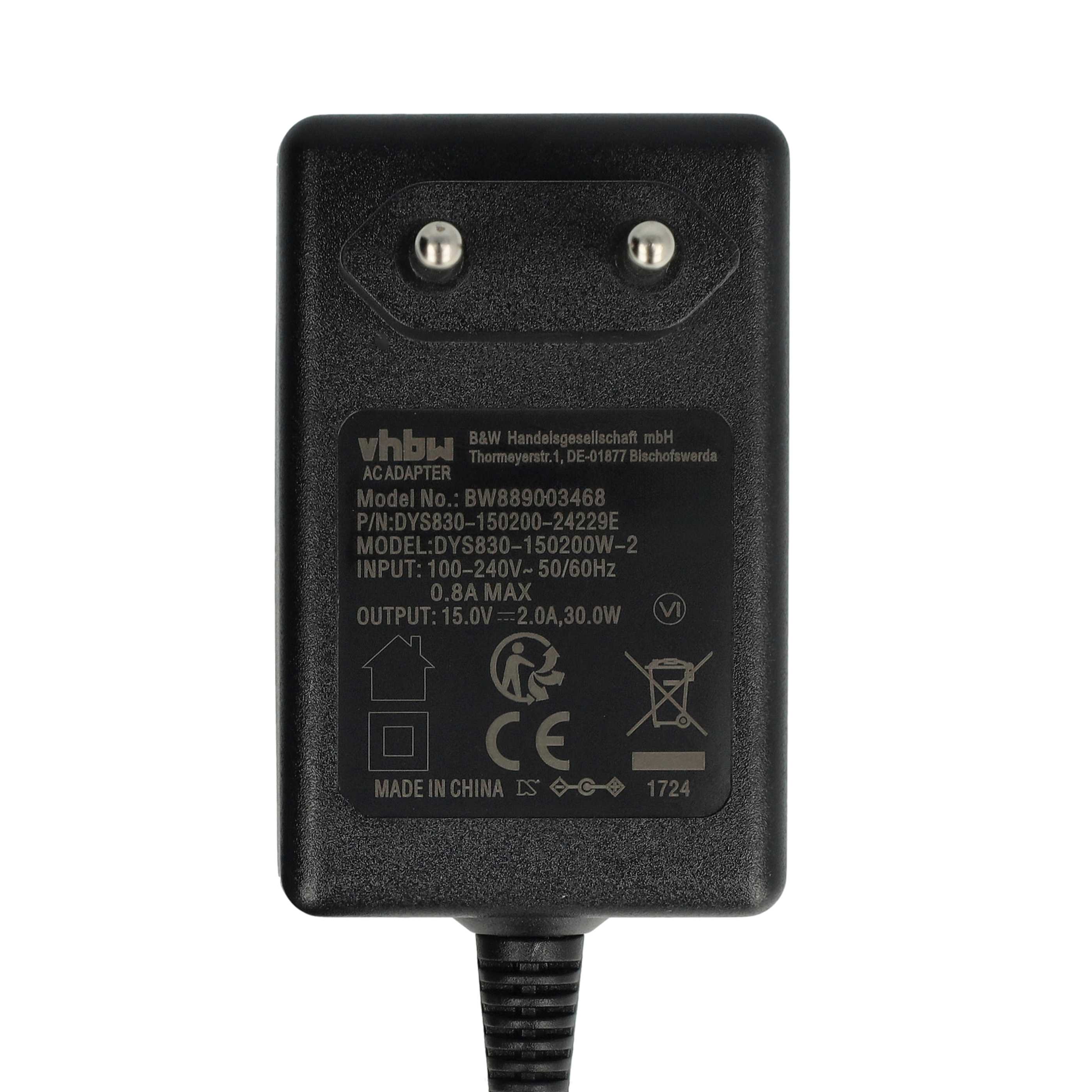 Mains Adapter suitable for Beurer MP100 / 570.68 Manicure / Pedicure Station - 177 cm