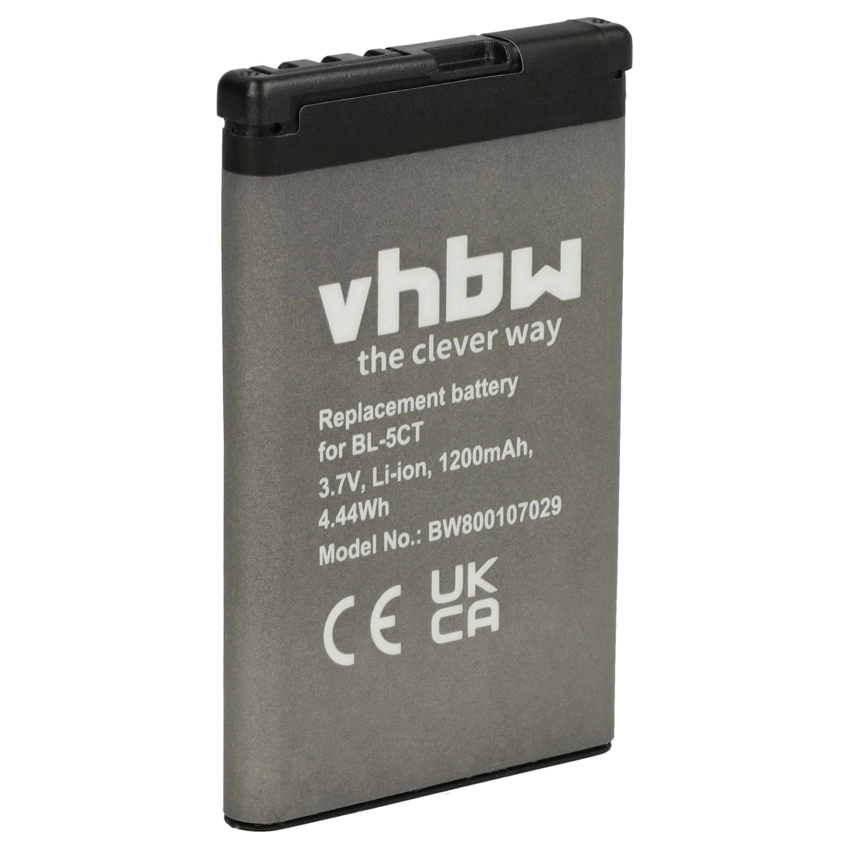 Akumulator do telefonu smartfona zamiennik Nokia BL-5CT - 1200 mAh 3,7 V Li-Ion