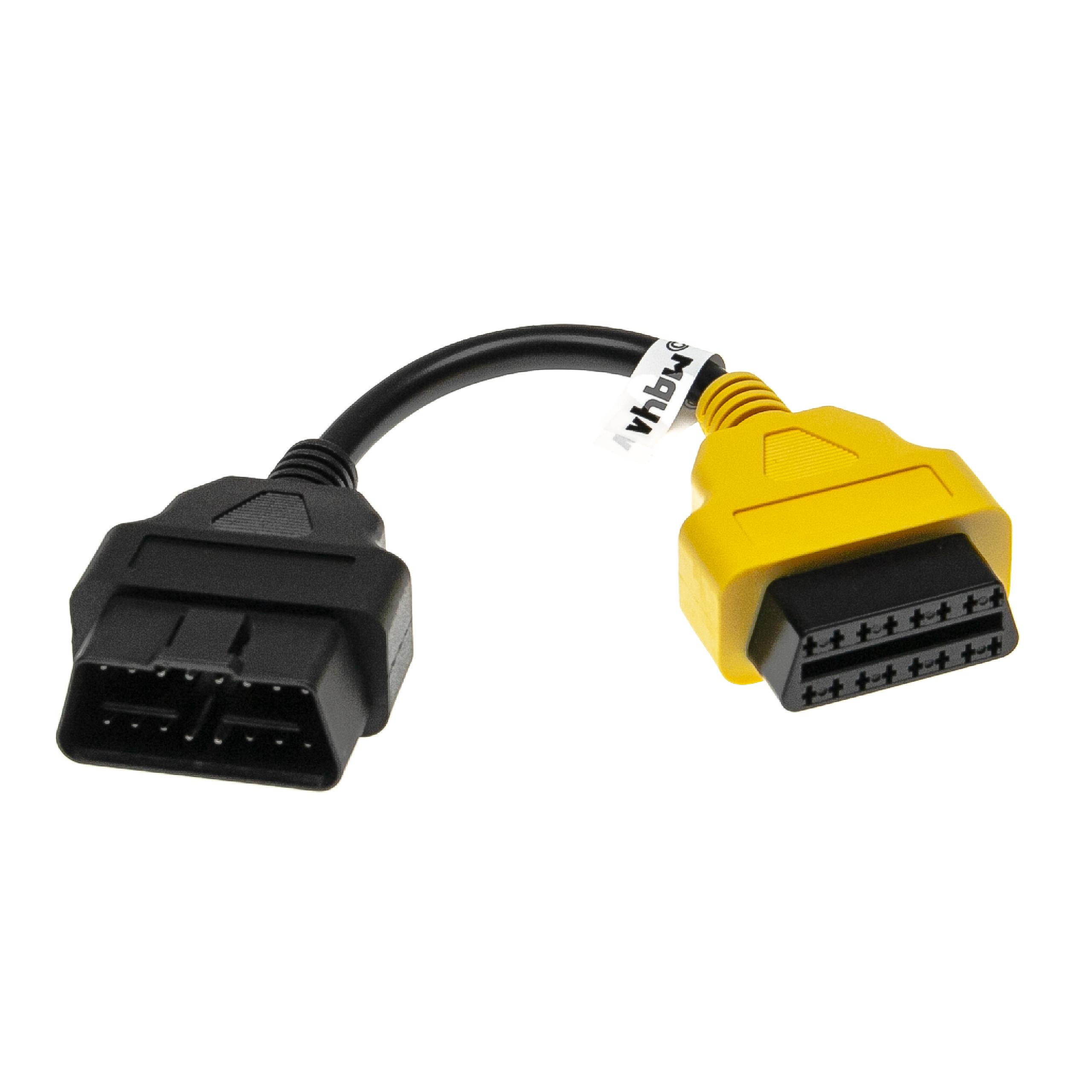 vhbw OBD2 Adapter 16Pin-OBD1 auf OBD2 für Alfa Romeo, Fiat, Lancia Giulietta