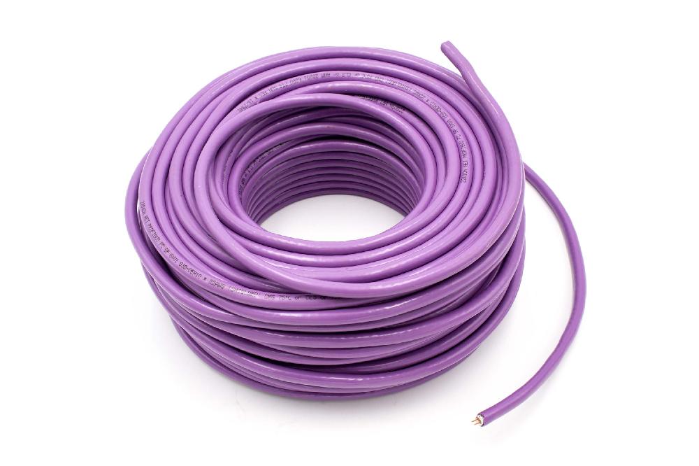 vhbw Installation Cable for Siemens Simatic System Network - Network Cable Purple, 50 m