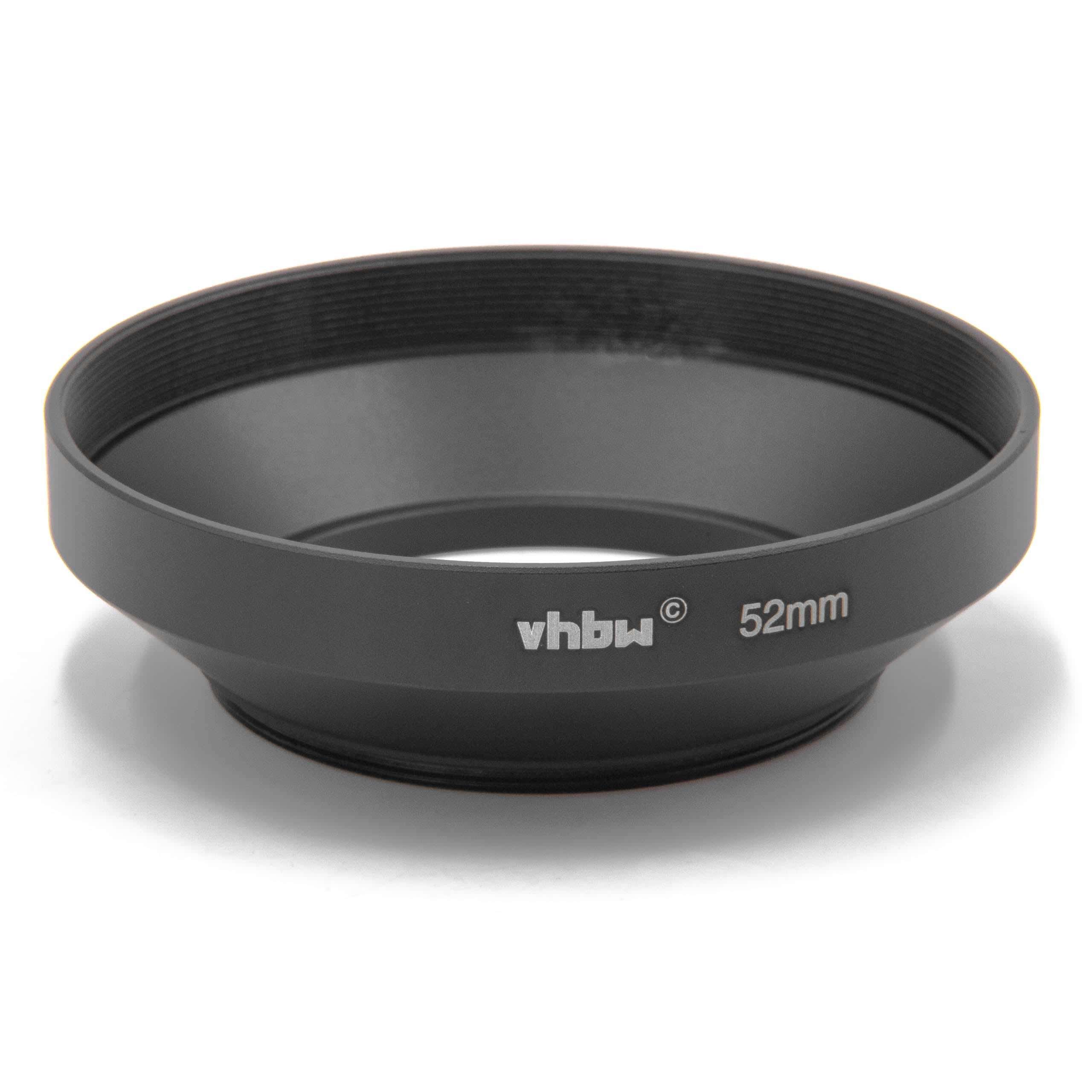 Lens Hood suitable for 52mm Lens - Wide-Angle Lens Shade Black, Round