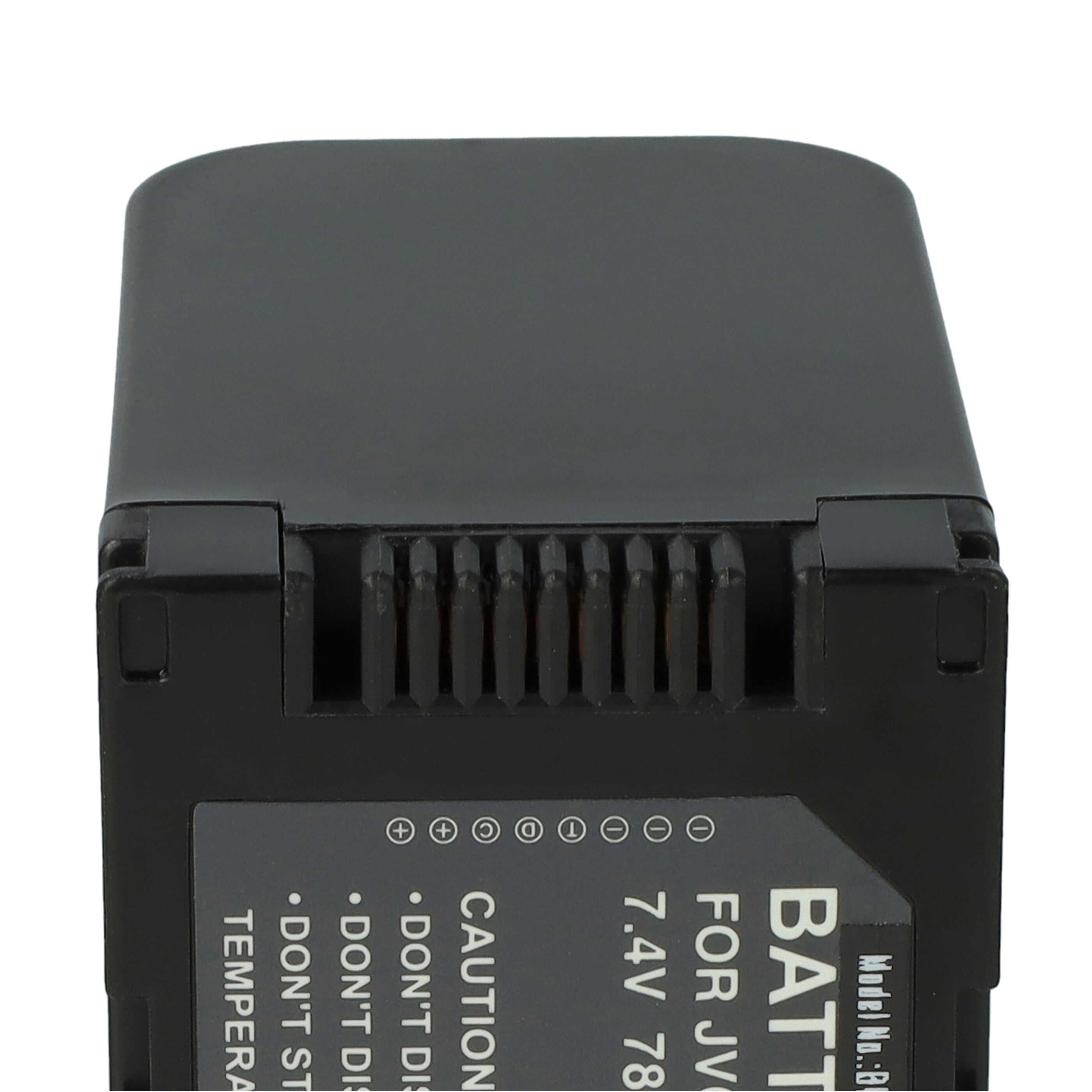 Videocamera Battery replaces JVC BN-VC298G, BN-VC296G, BN-VC264G - 7800 mAh 7.4 V Li-Ion