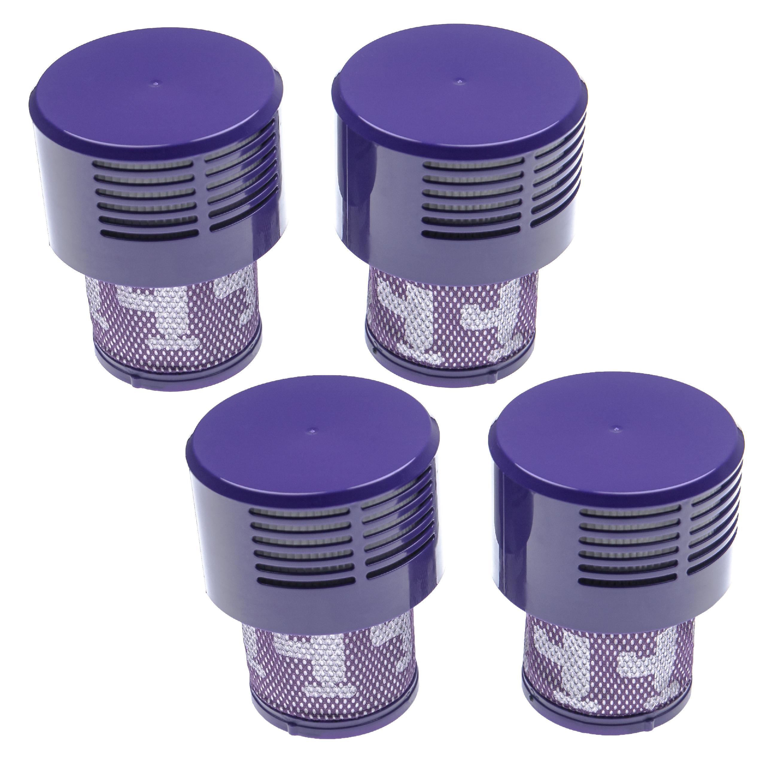 4x Filtro reemplaza Dyson 969082-01 para aspiradora - filtro Hepa lila