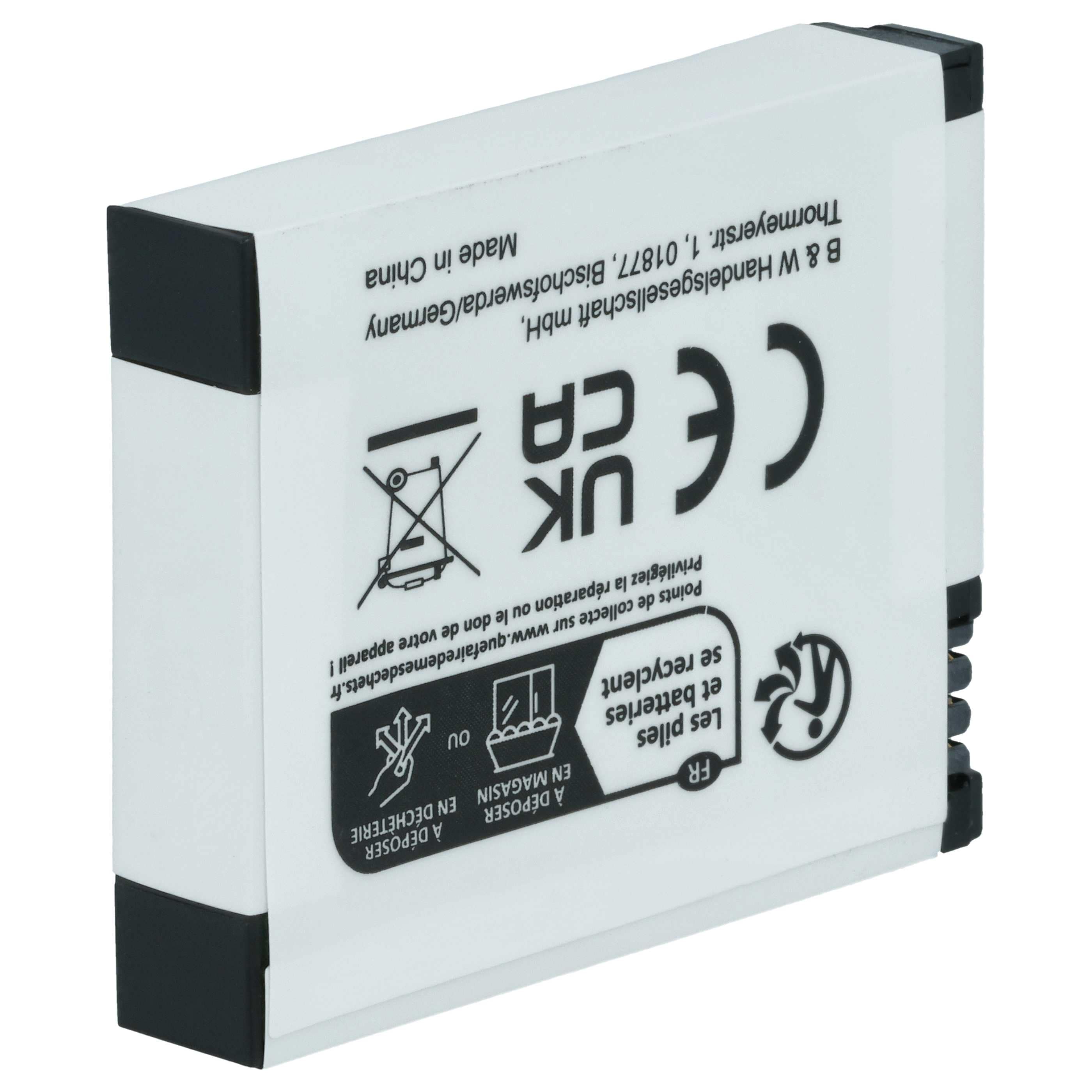 Videocamera 2x Battery replaces GoPro ABPAK-001, AHDBT-001 - 1100 mAh 3.7 V Li-Ion