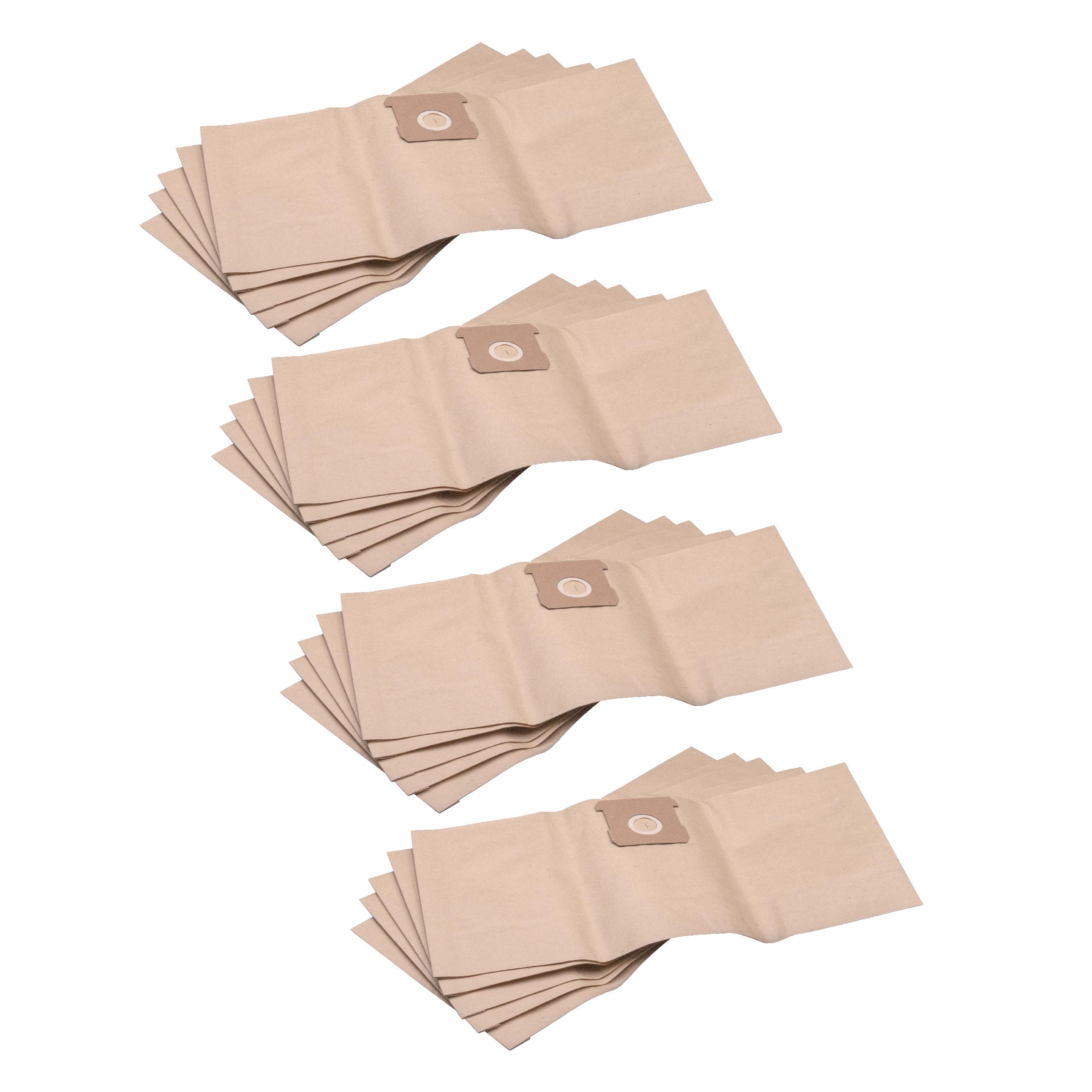 20x Sac pour aspirateur Einhell TC-VC 1812 S, TC-VC 1815 S - papier