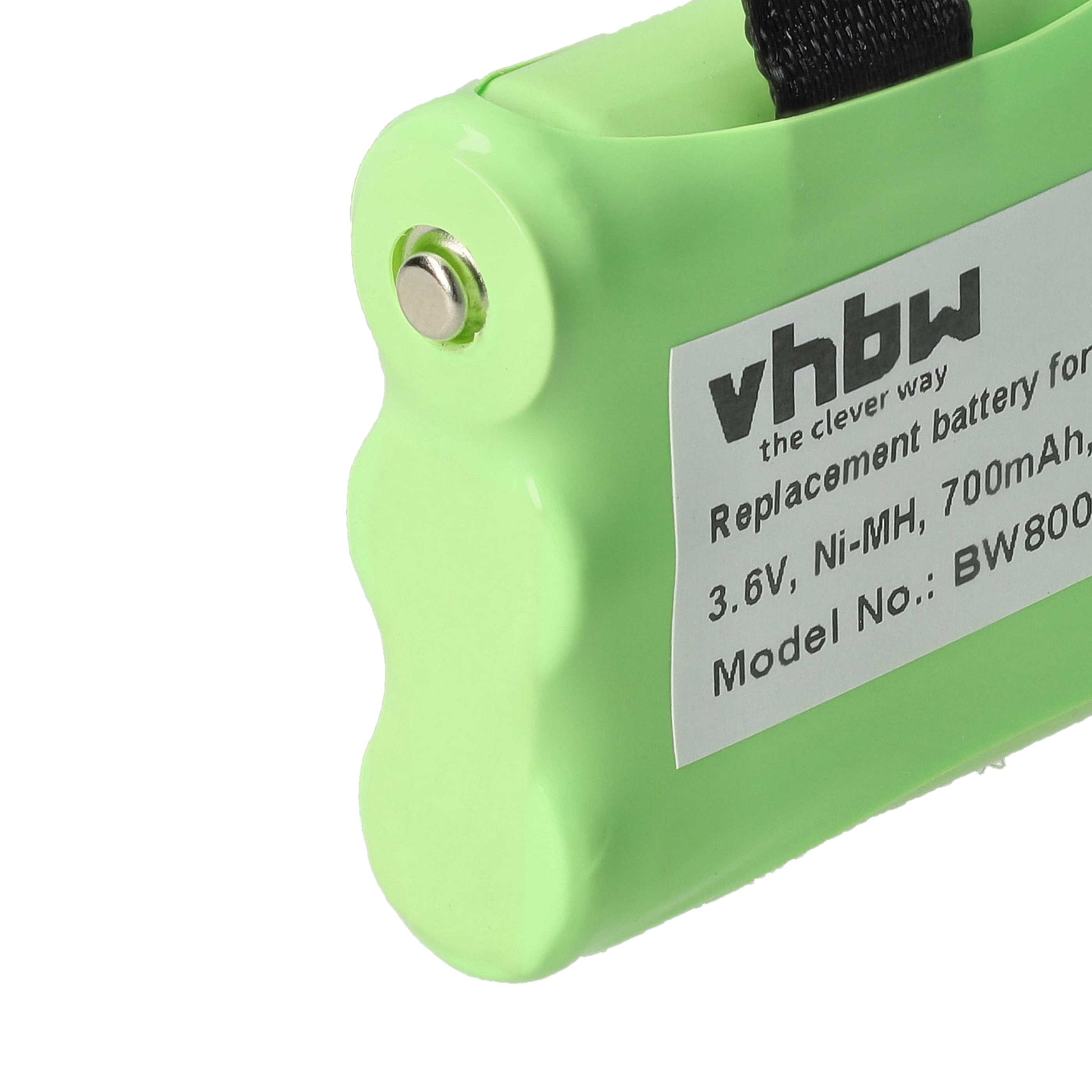 Radio 10x Battery replaces 53617, 3XCAAA, KEBT-086-B - 700 mAh 3.6 V NiMH
