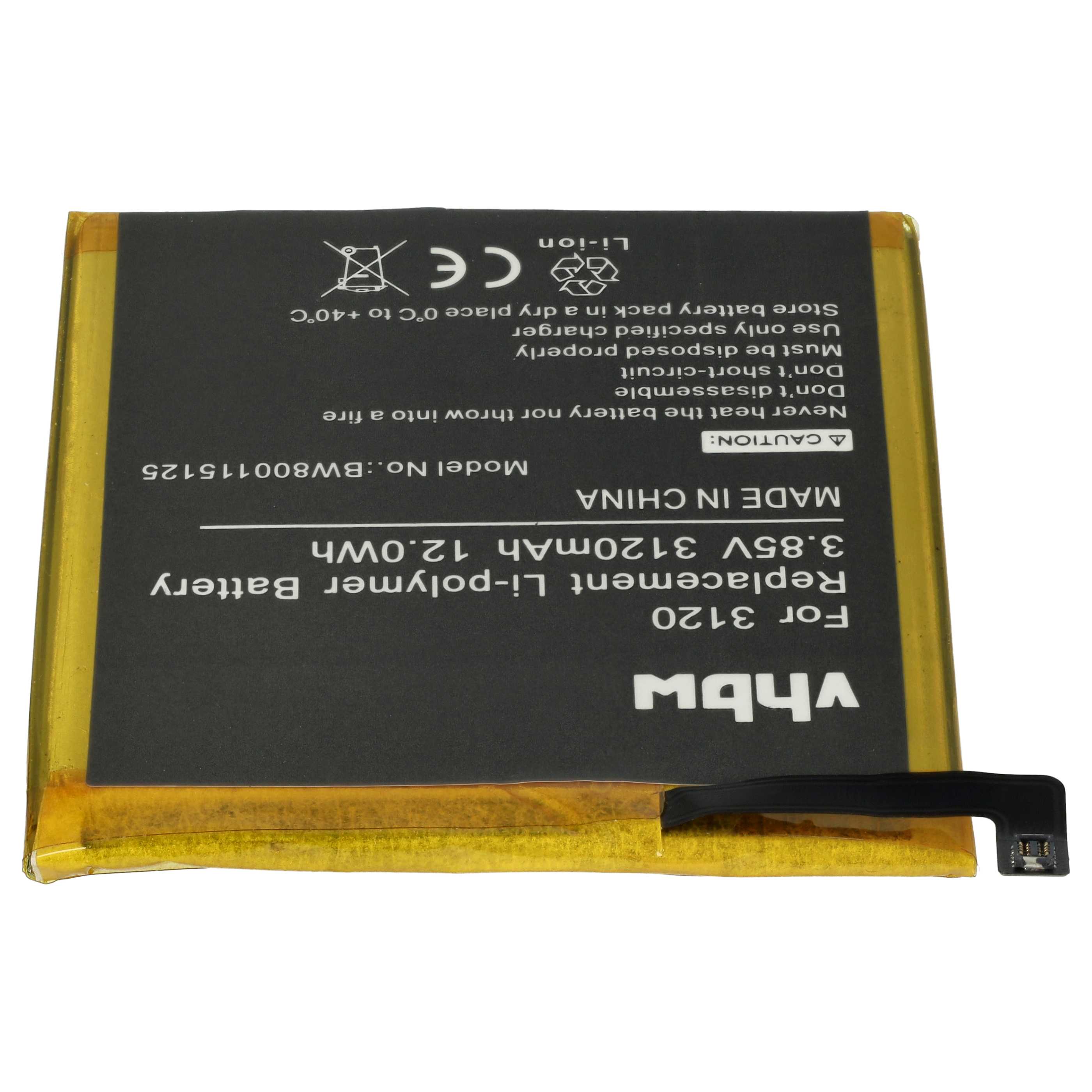 Akumulator do telefonu smartfona zamiennik BQ 3120 - 3120 mAh 3,85 V LiPo