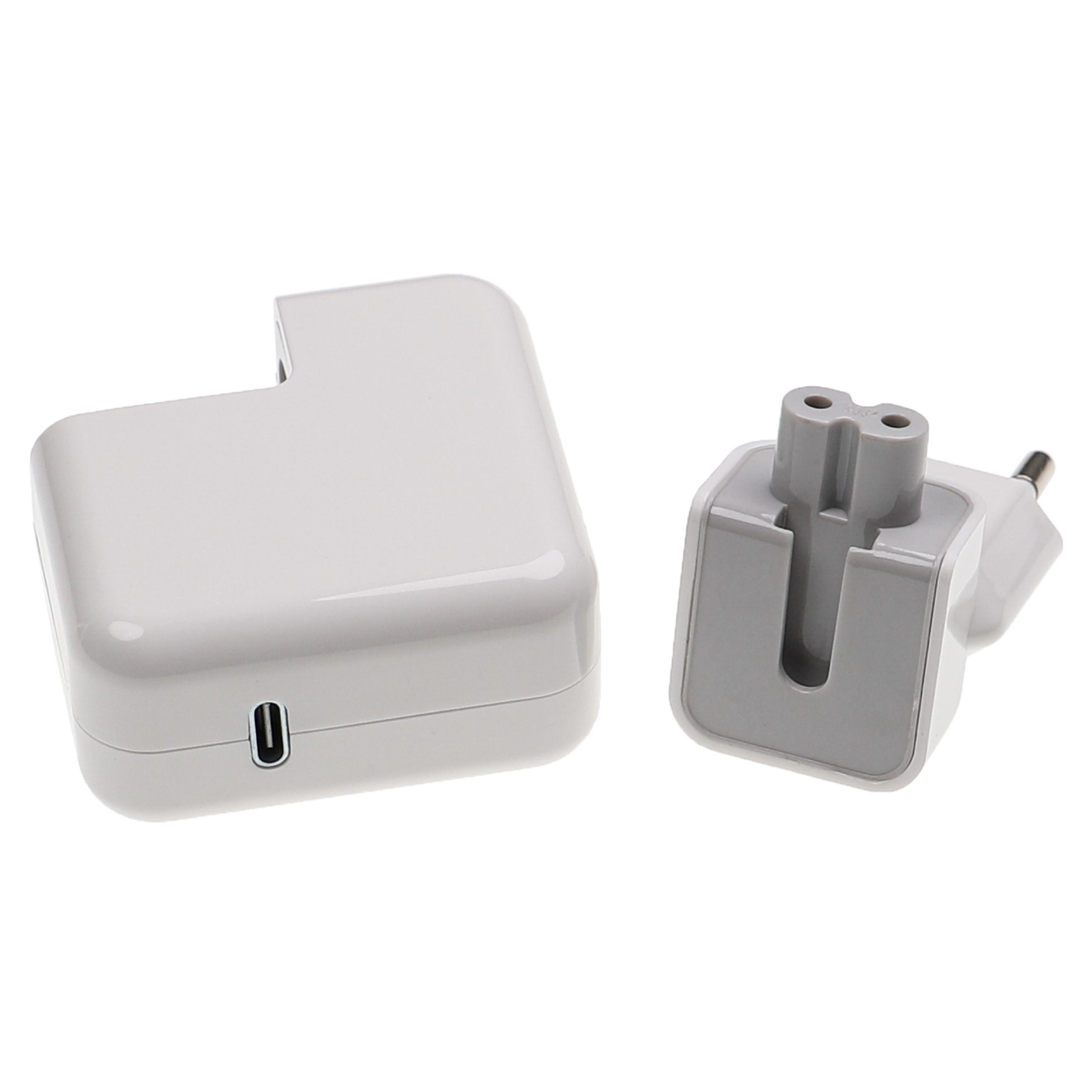 Chargeur secteur USB-C pour smartphones, téléphones, tablettes - Adaptateur de charge USB 15 / 9 / 5 V