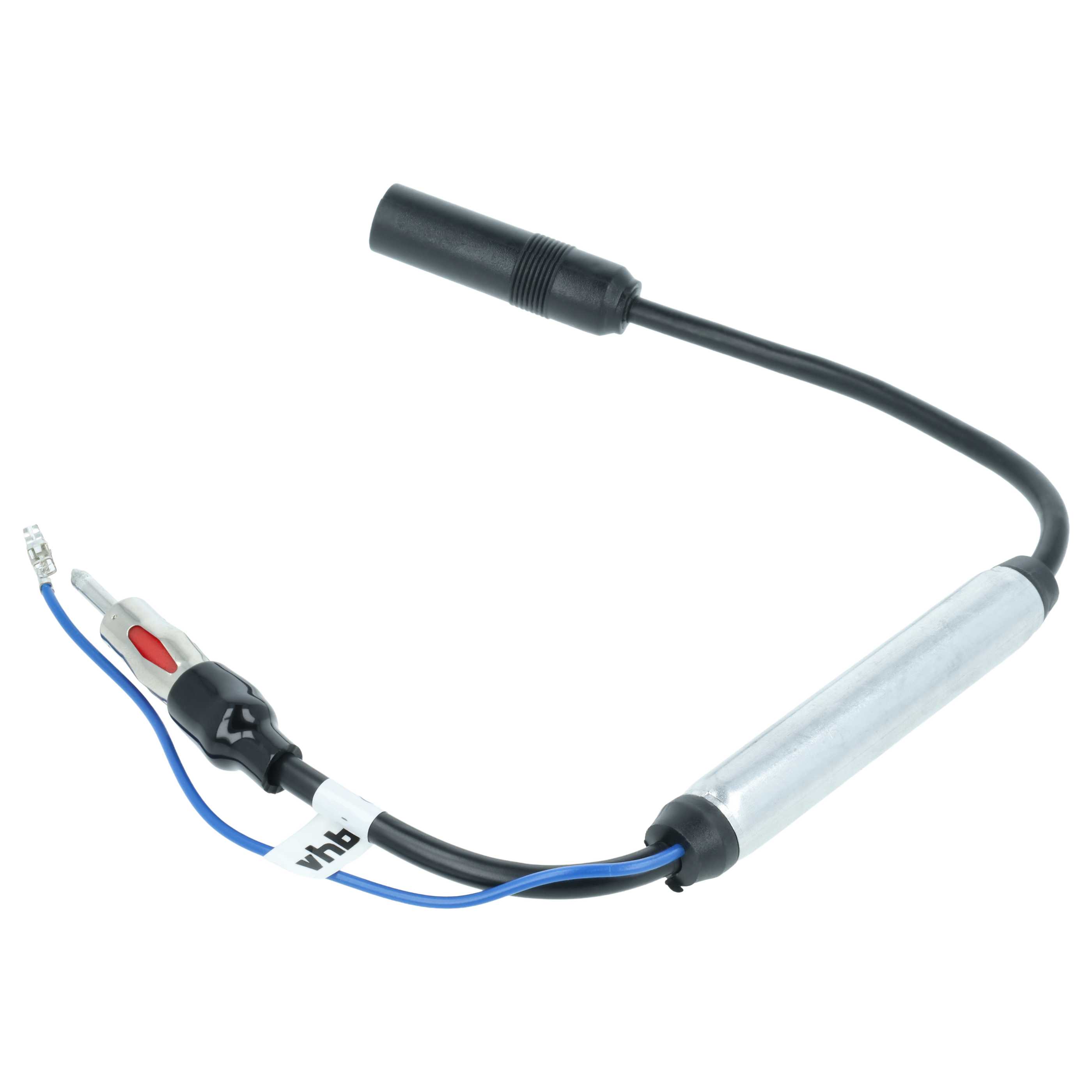Antenna Amplifier DIN (m) to DIN (f) for Audi, Seat, VW Vehicles - for Phantom Power Supply, 35 cm
