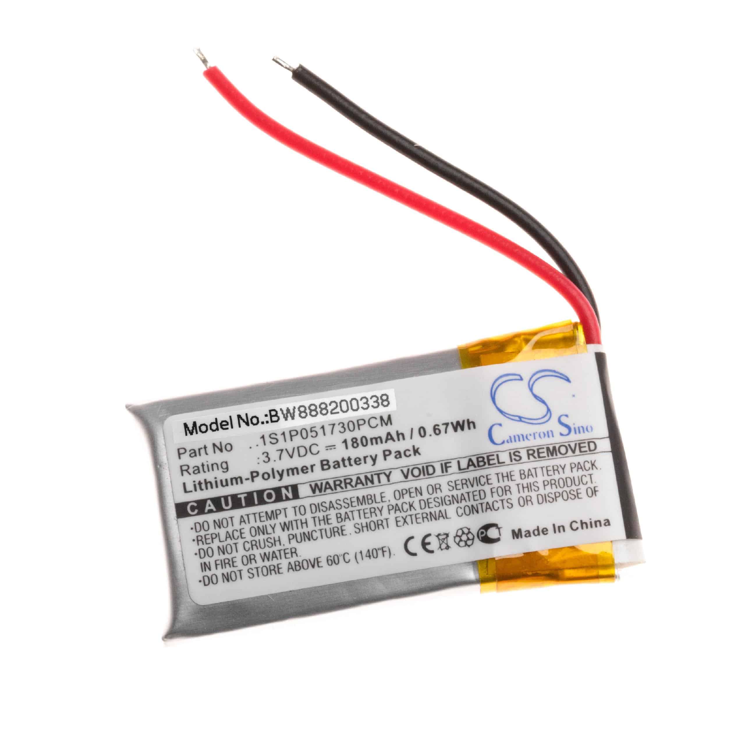 Wireless Headset Battery Replacement for GN 1S1P051730PCM - 180mAh 3.7V Li-polymer