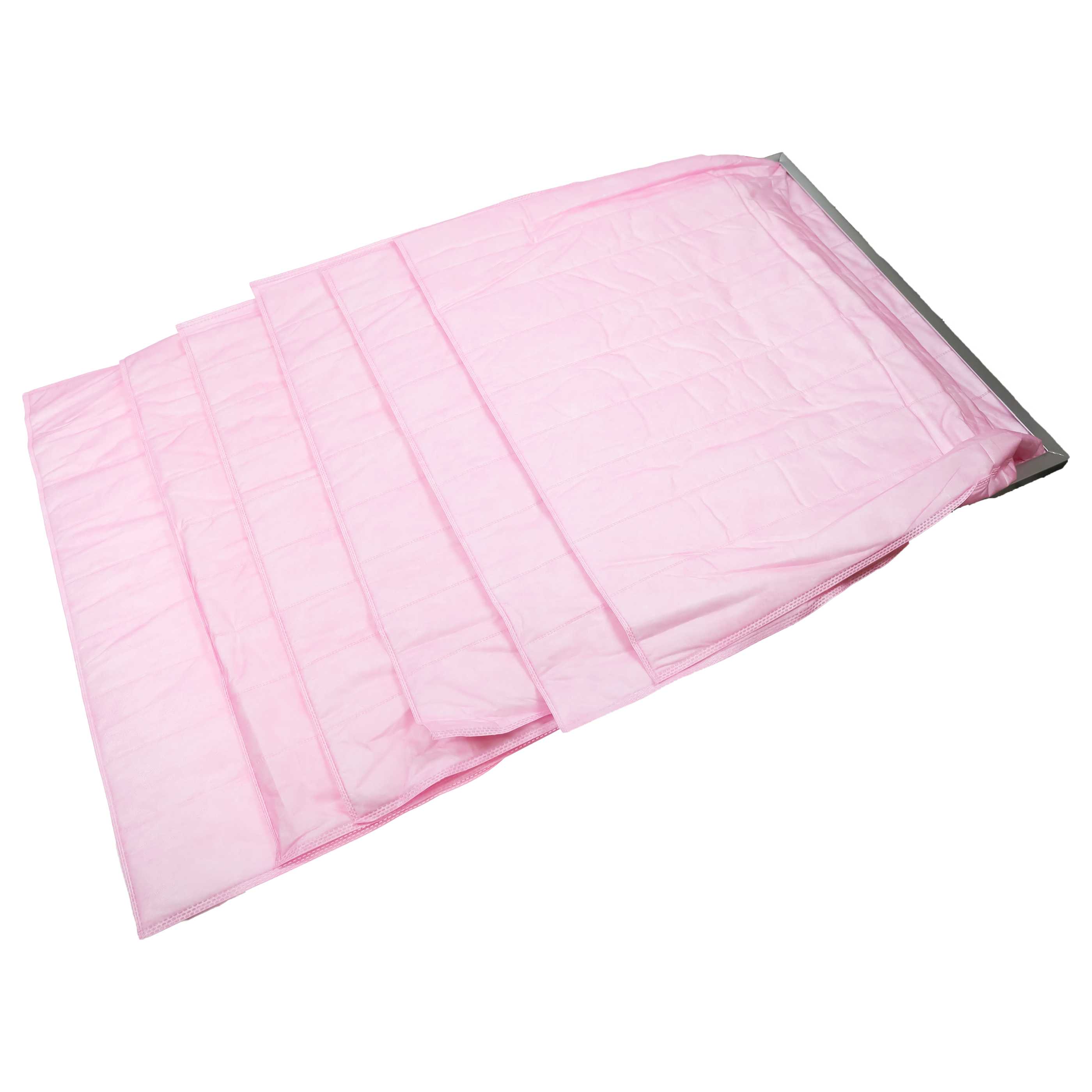 5x Pocket Filter F7 suitable for Air Conditioning, Ventilation System - 59.5 x 59.3 x 5.1 cm