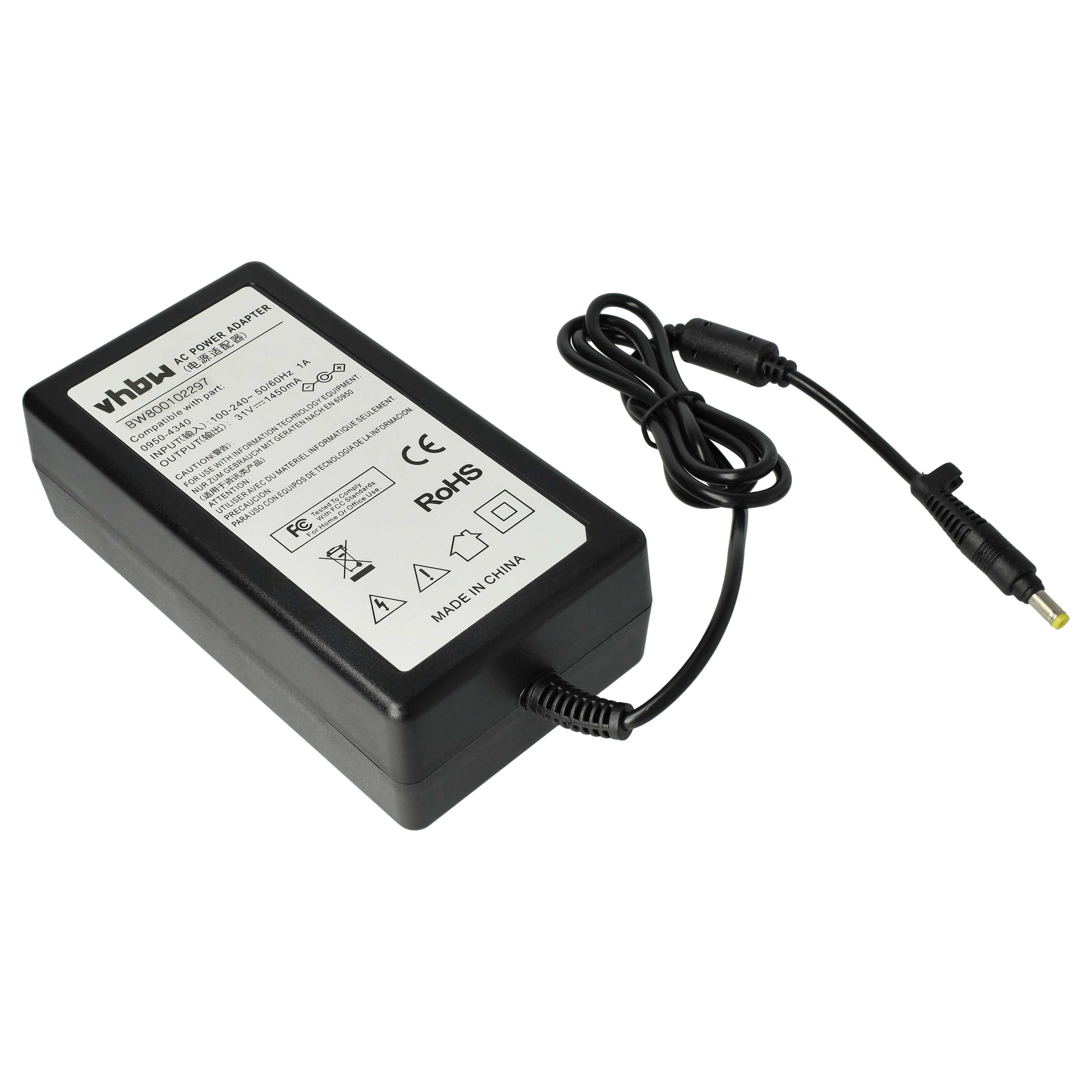 Mains Power Adapter replaces HP 0950-4340 Printer