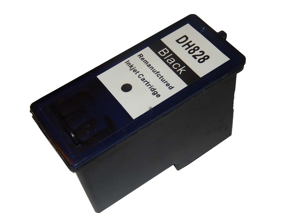 Ink Cartridge as Exchange for Dell DH828 for Dell Printer - Black, Refilled 18 ml