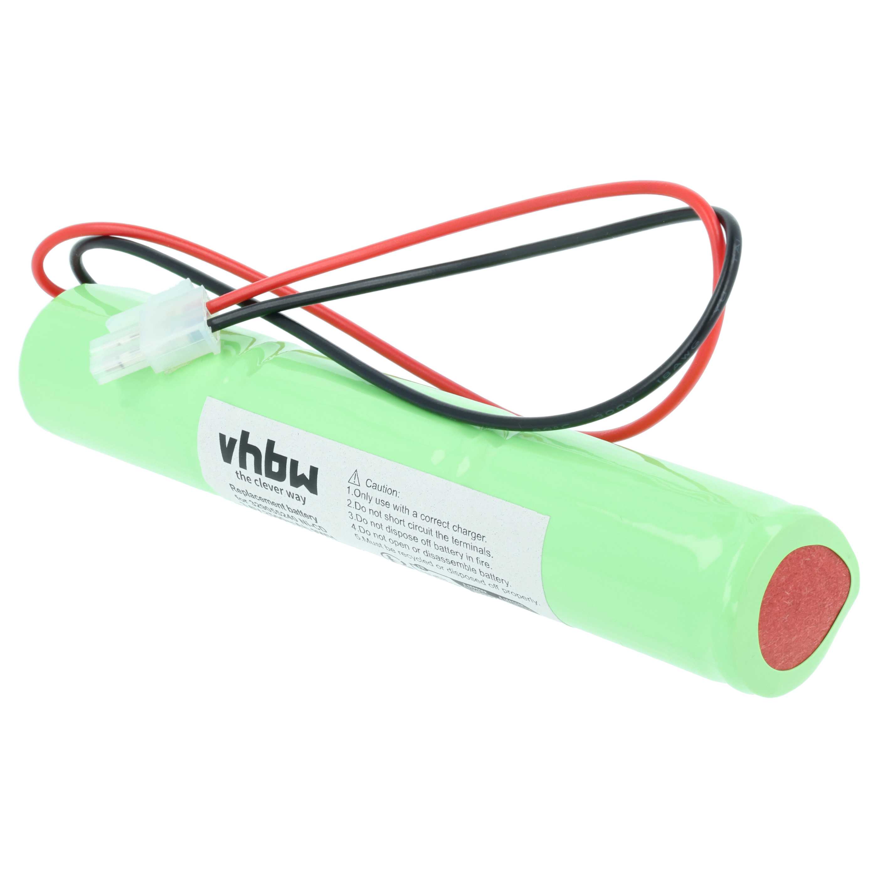 2x Batería reemplaza BAES 329055240 para iluminación emergencia (2500 mAh, 3,6 V, NiCd)
