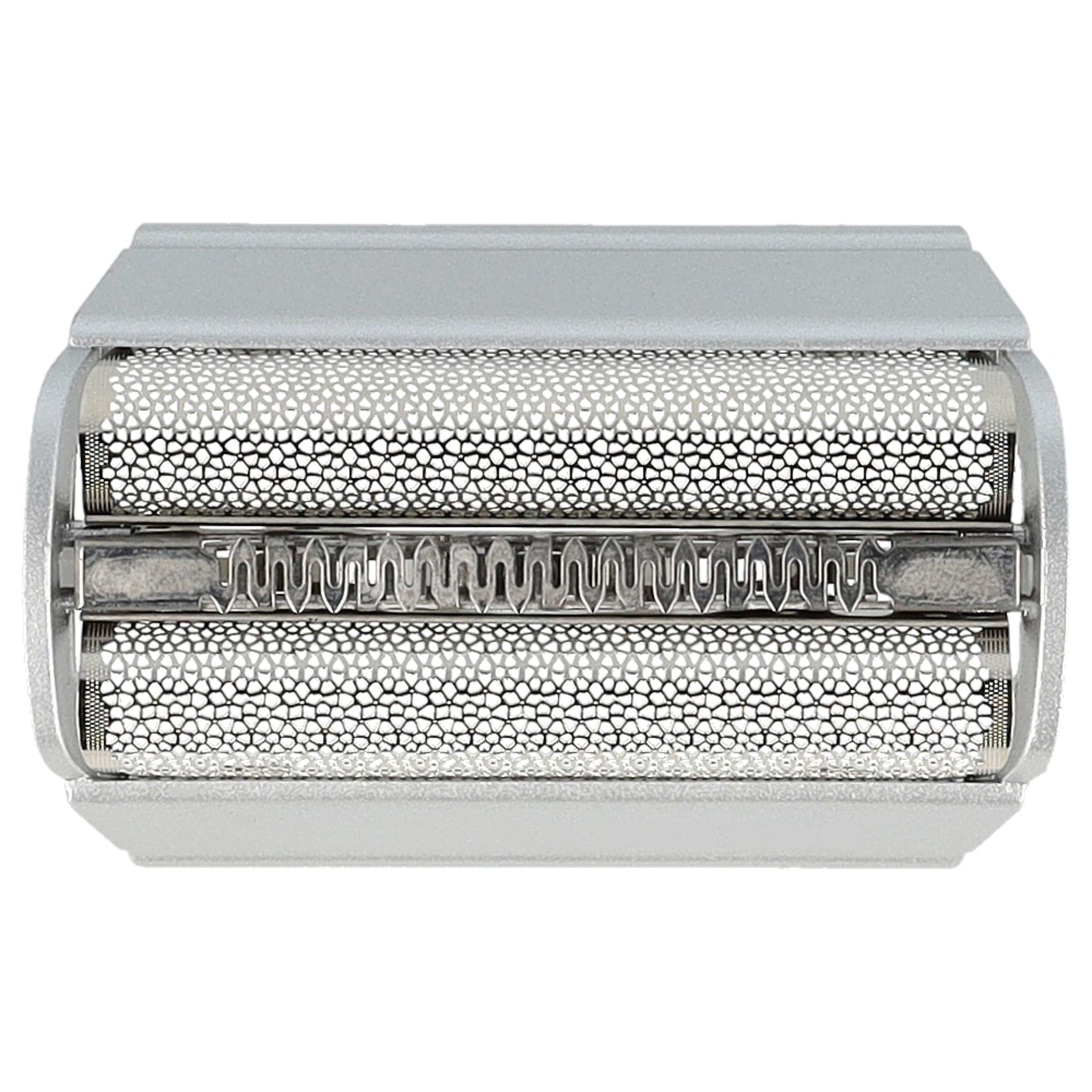 2x Doppelscherfolie als Ersatz für Braun SB505, 31B, 31S für Braun Rasierer - inkl. Rahmen, silber